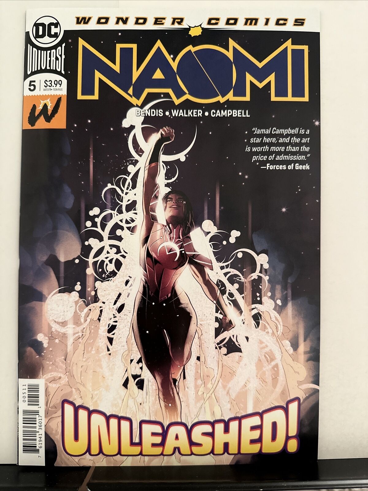 Naomi #5 (2019) Origin of Naomi, 1st Costume, 1st Cameo of Zumbado.