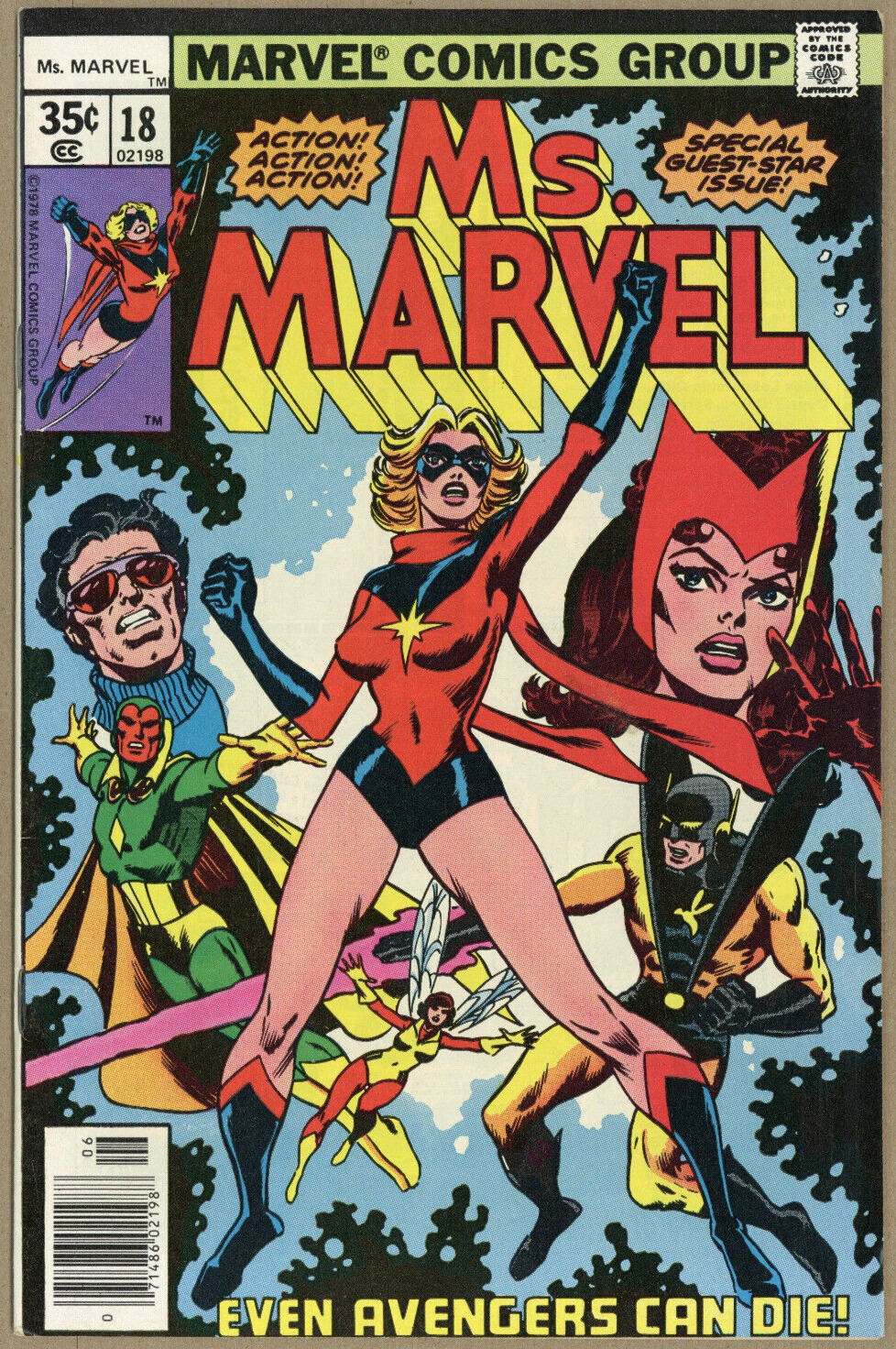 Ms. Marvel #18 1978 FN/VF 1st Full Mystique