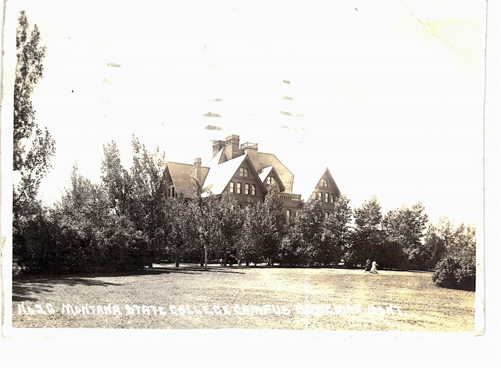 Bozeman RPPC Montana State College Campus 1919 Real Photo MT