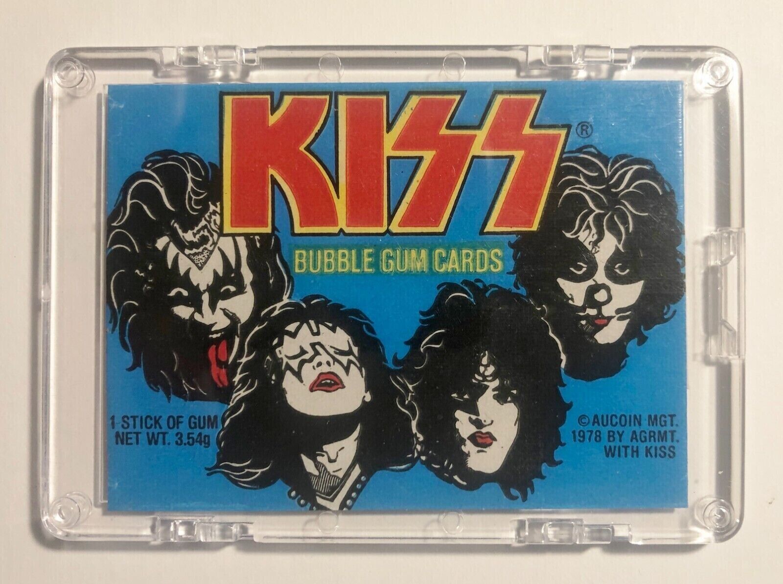1978 Donruss KISS Non Sport Trading Card Wrapper SNAPIT Encased + FREE PHOTO