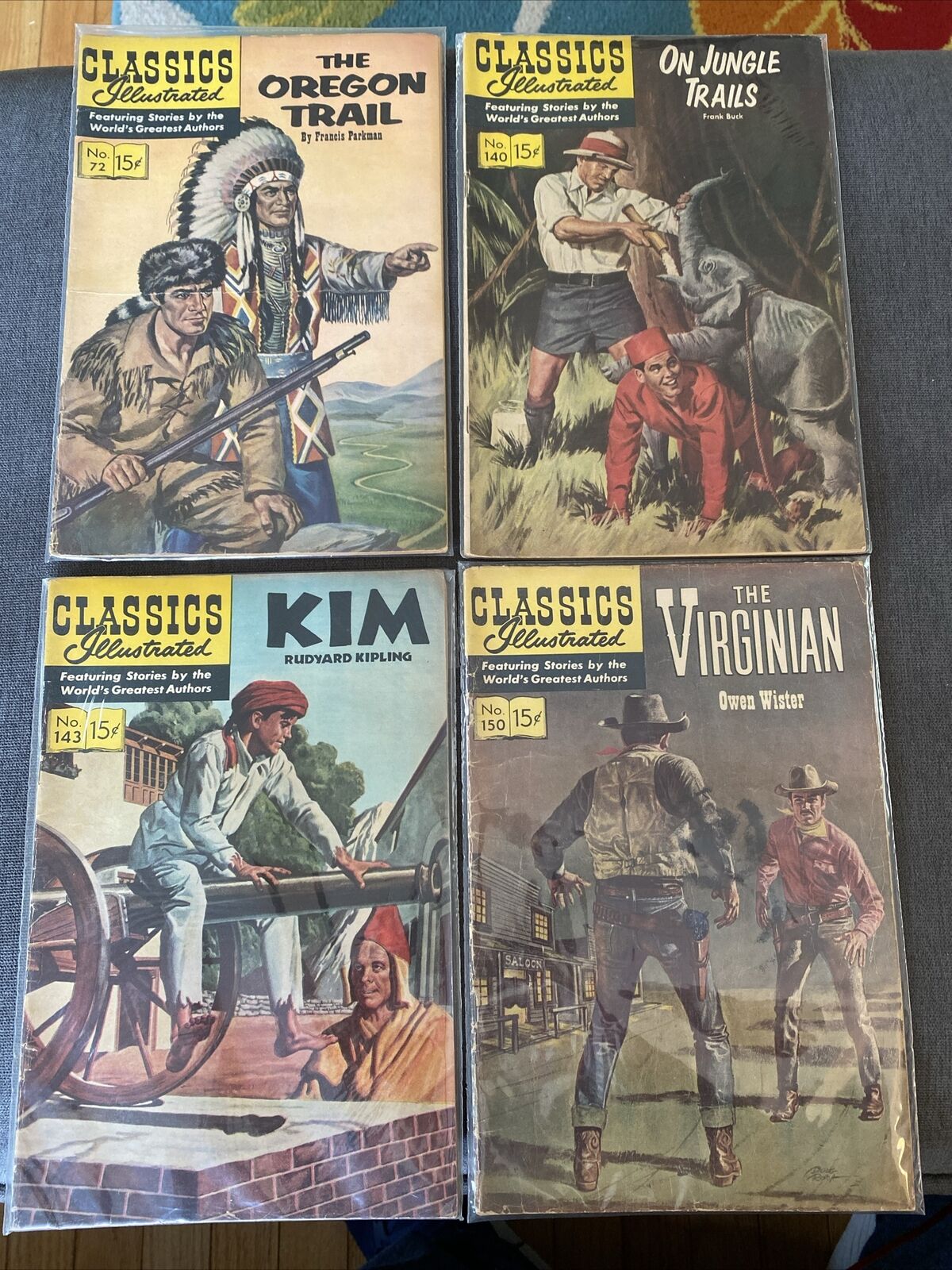 1963-1965 Classic Illustrated Comics - lot of 4