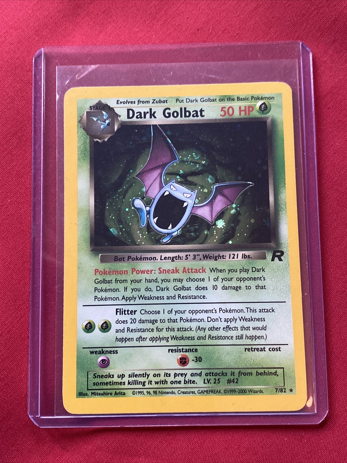 Dark Golbat 7/82 Team Rocket Excellent Condition Pokemon WOTC (T80)