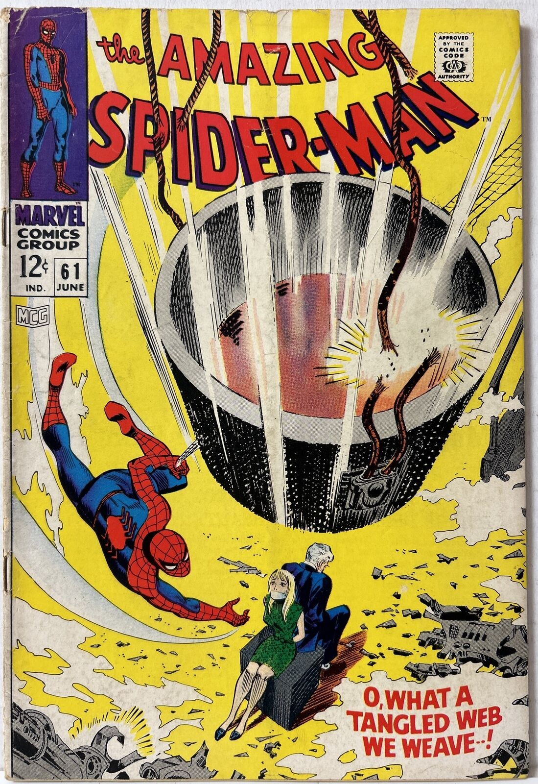 Amazing Spider-Man #61 Marvel 1968 1st Gwen Stacy Cover Vintage Comic Book VG+