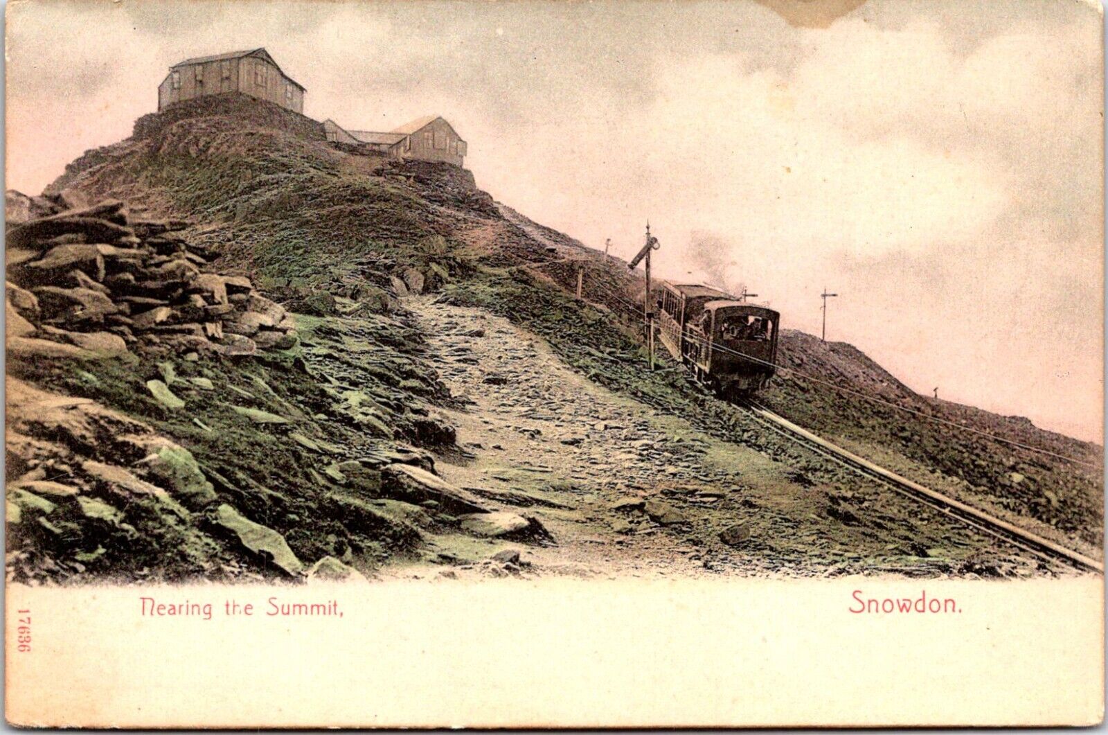RPPC Train Nearing the Summit, Snowdon Wales , Mountain Railway, UK