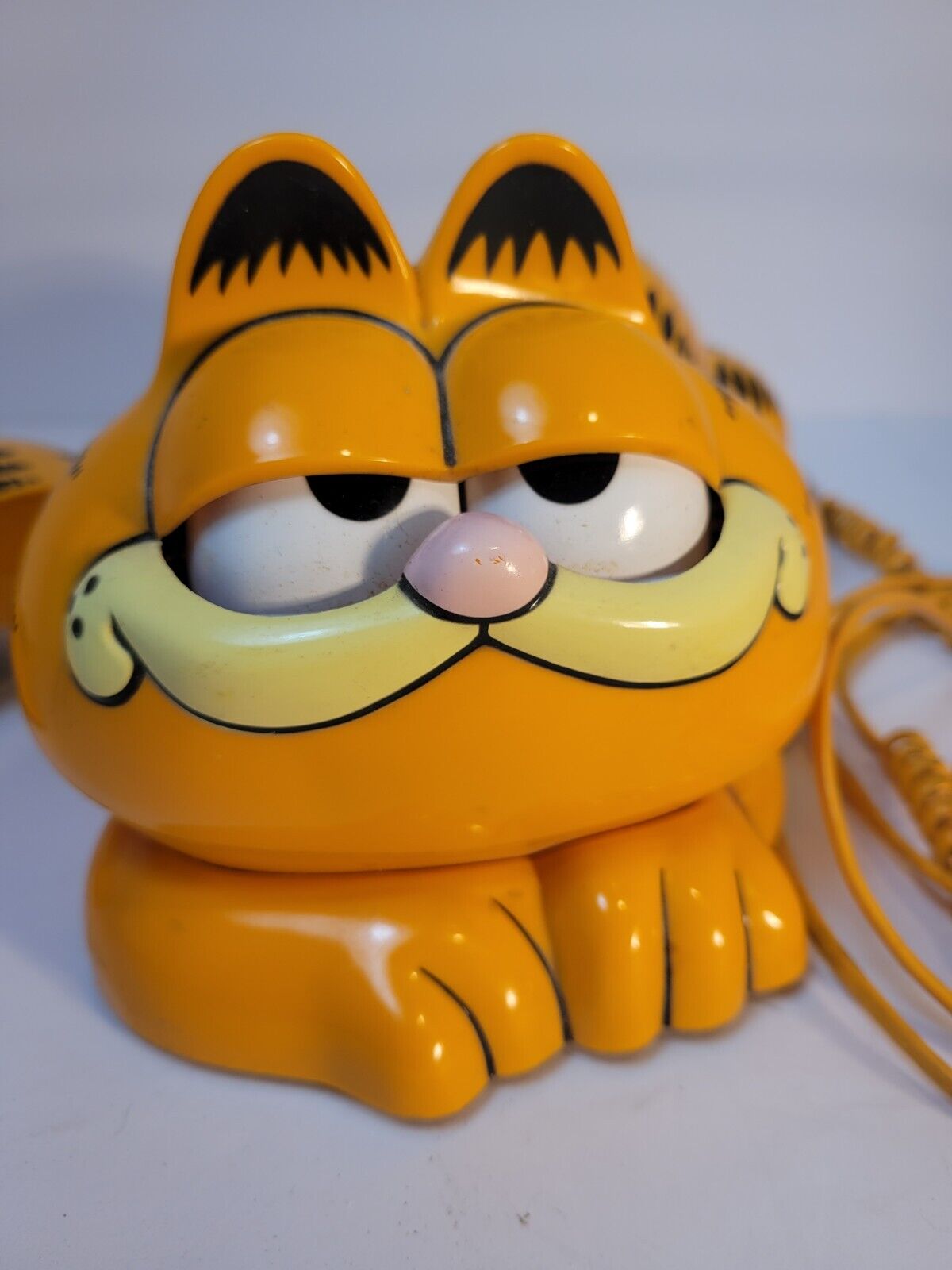 Garfield Vintage 1981 Landline Phone Tyco Eyes Open And Close 