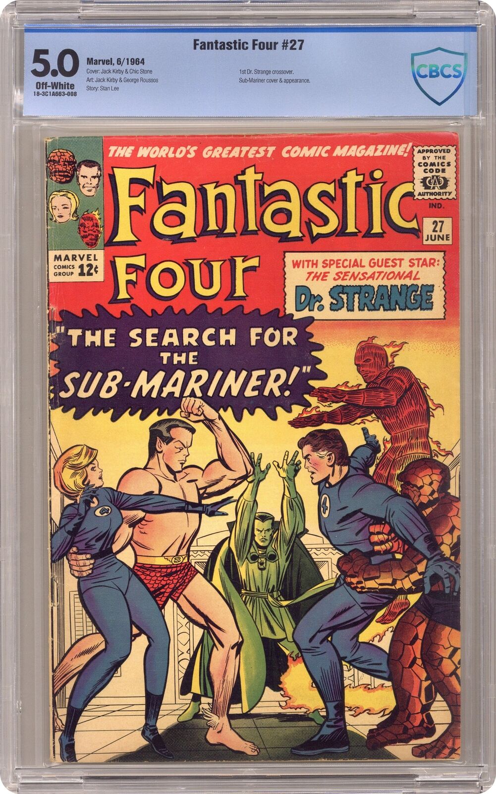 Fantastic Four #27 CBCS 5.0 1964 18-3C1A663-008