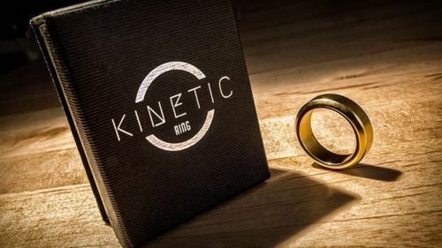 Kinetic PK Ring (Gold) Beveled size 9 by Jim Trainer - Trick