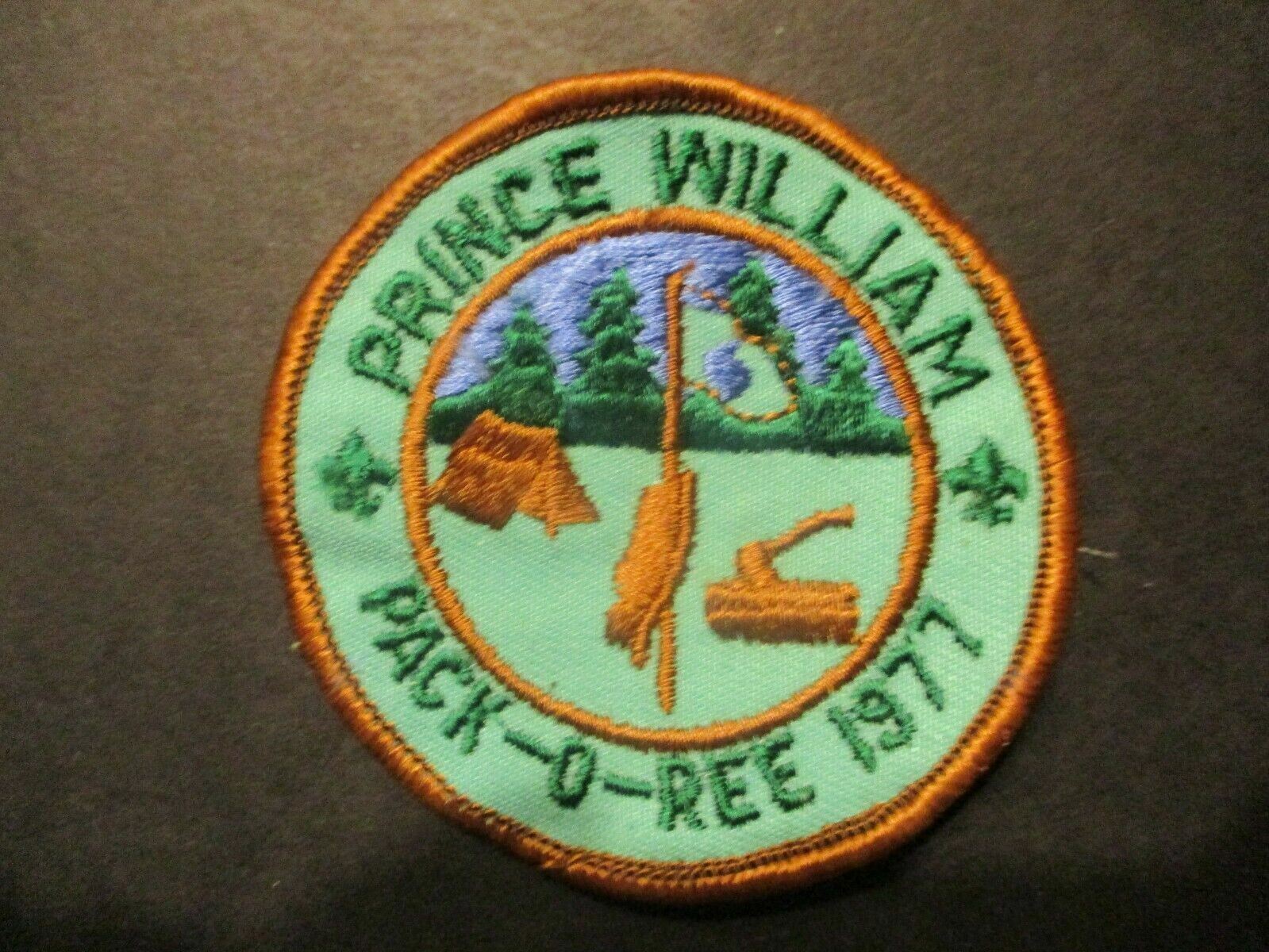 Prince William Pack-O-Ree 1977 3inch jacket patch