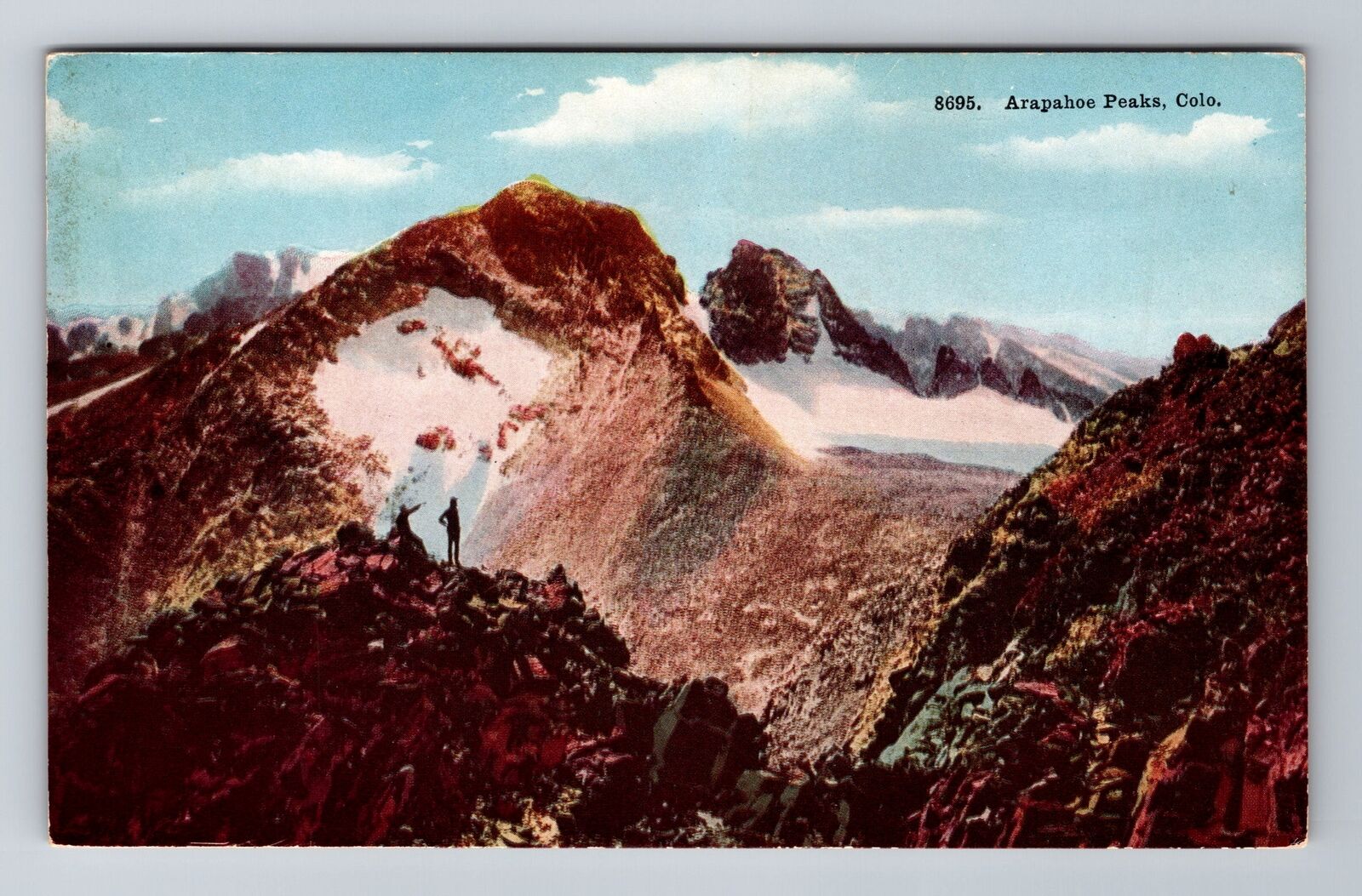 Arapahoe Peaks CO-Colorado, Above the Peaks, Antique c1916 Vintage Postcard
