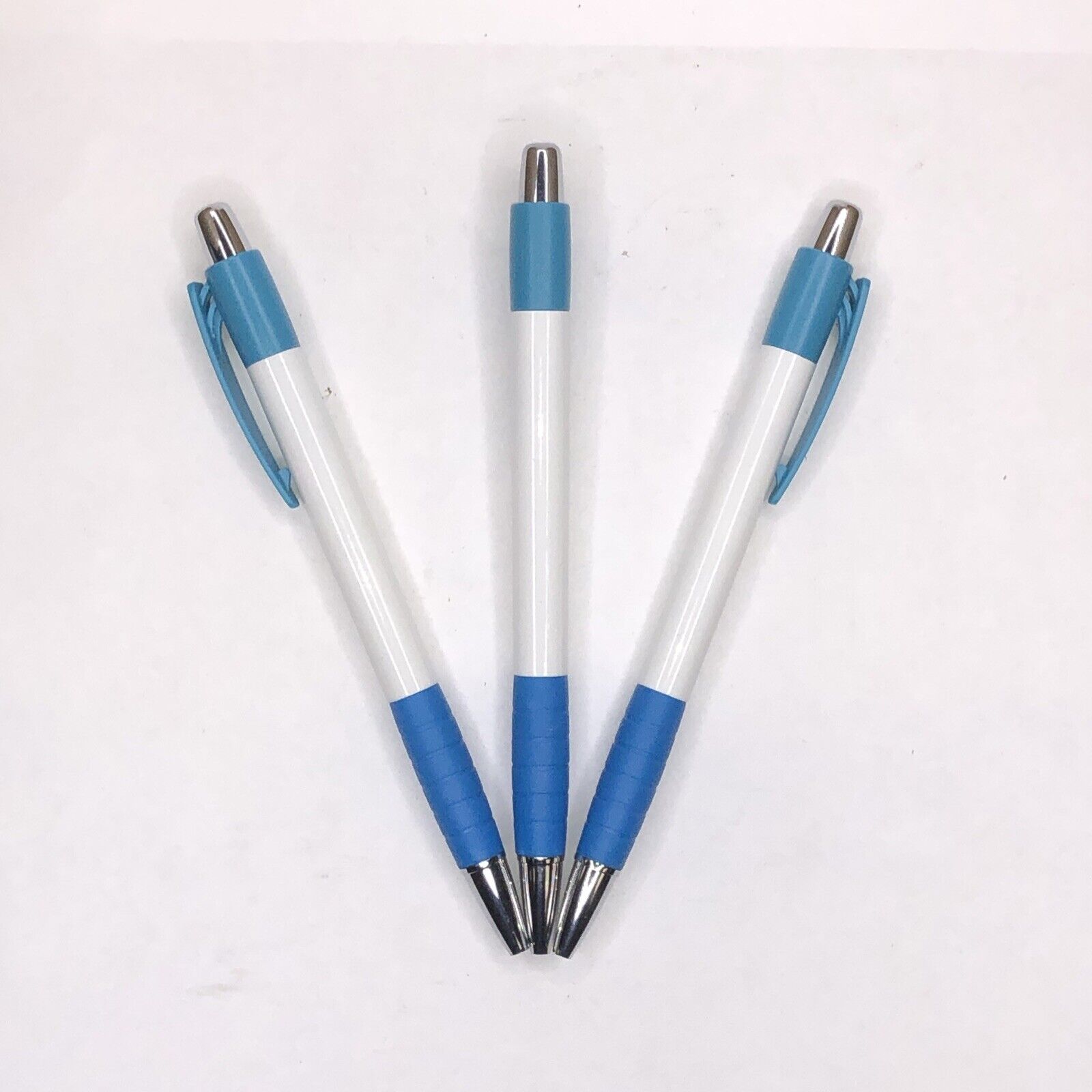 Lot of 500 Pieces -  Blue Comfort Grip Style Plastic Retractable Pens –Black Ink
