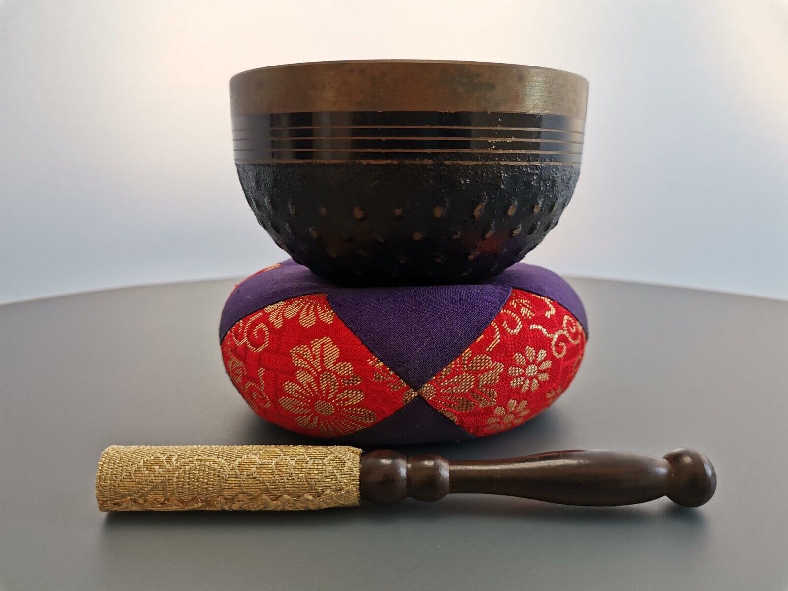 Buddhist Chanting Bell (Rin) Vintage Japanese Temple Sing Bowl Gong Zen 10.5cm