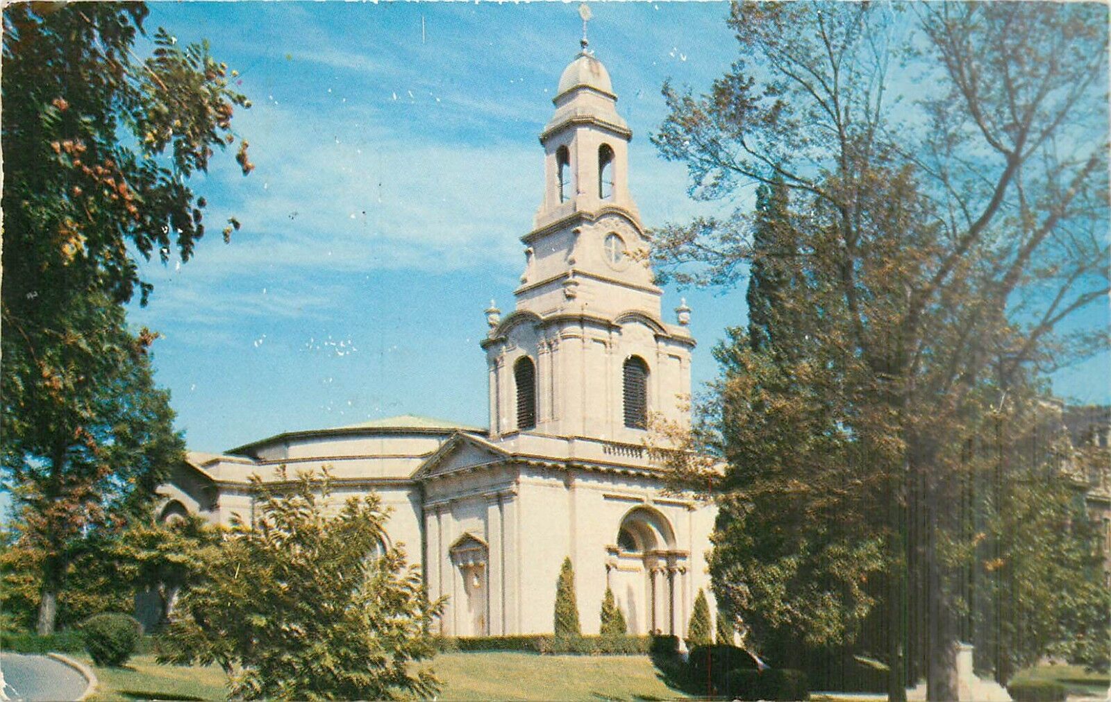 John Milton Colton Memorial Chapel Lafayete College Easton PA pm 1958 Postcard