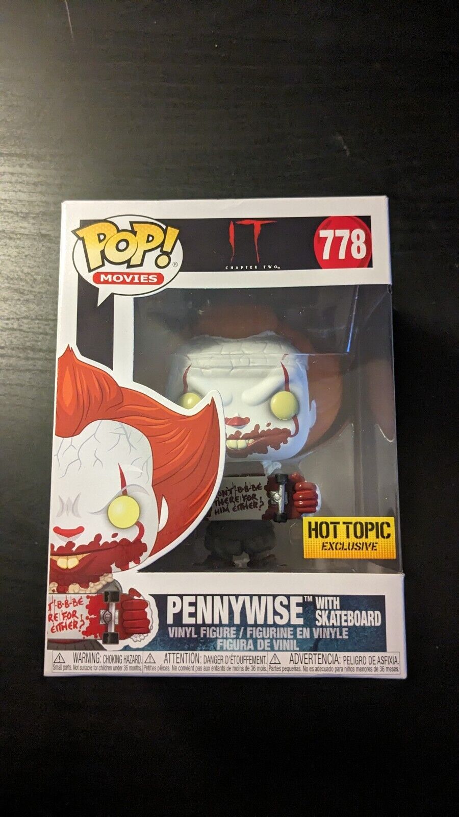 Funko Pop IT Pennywise With Skateboard 778
