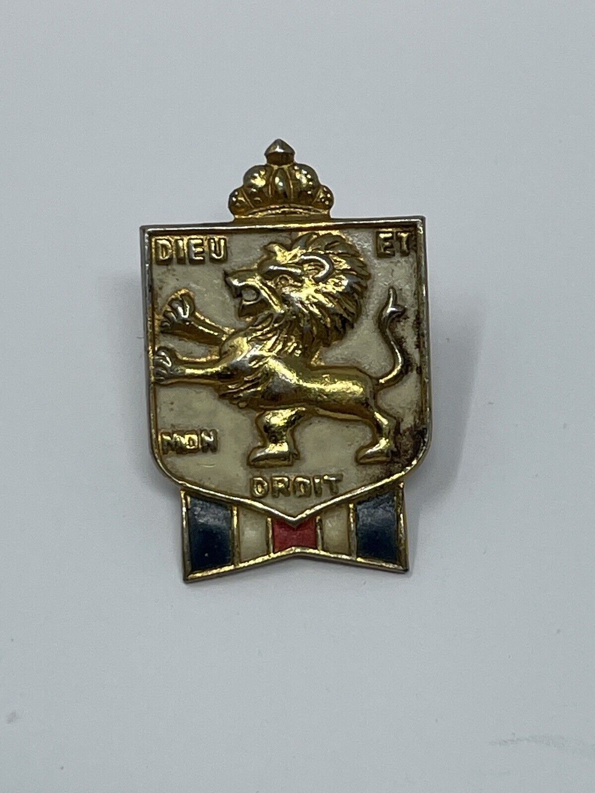VTG British War Relief Society Pin -  marked Official BWRS and B.B. Accessocraft