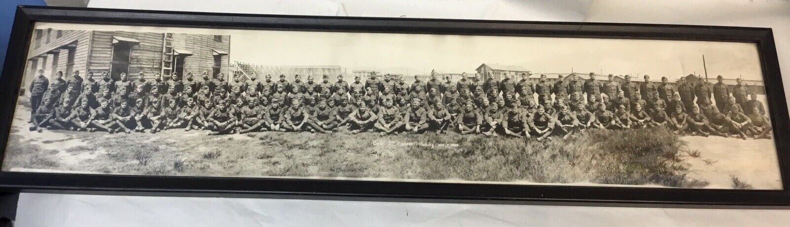 WW1 Antique 1919 Army 59th Pioneer Infantry Panoramic Photograph August 4, 1919
