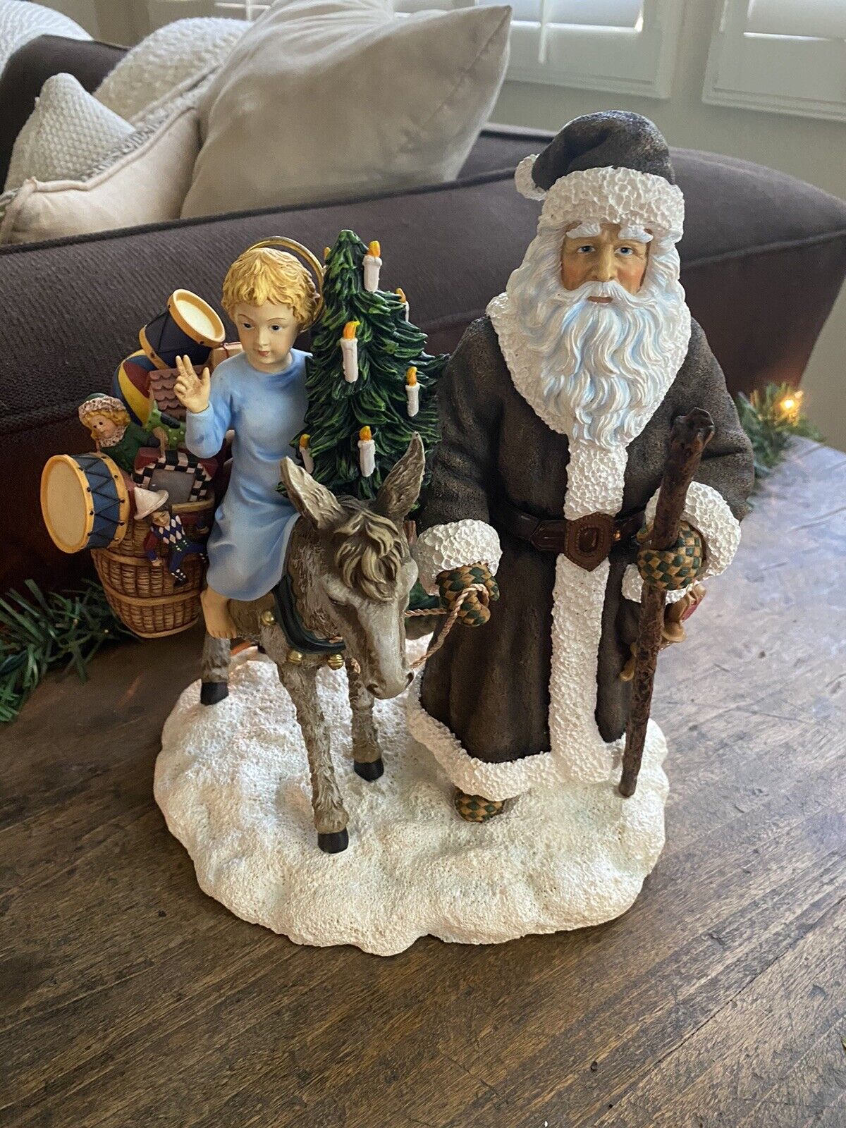 Pipka Memories Of Christmas Figurine Saint Nicholas And The Christkind large