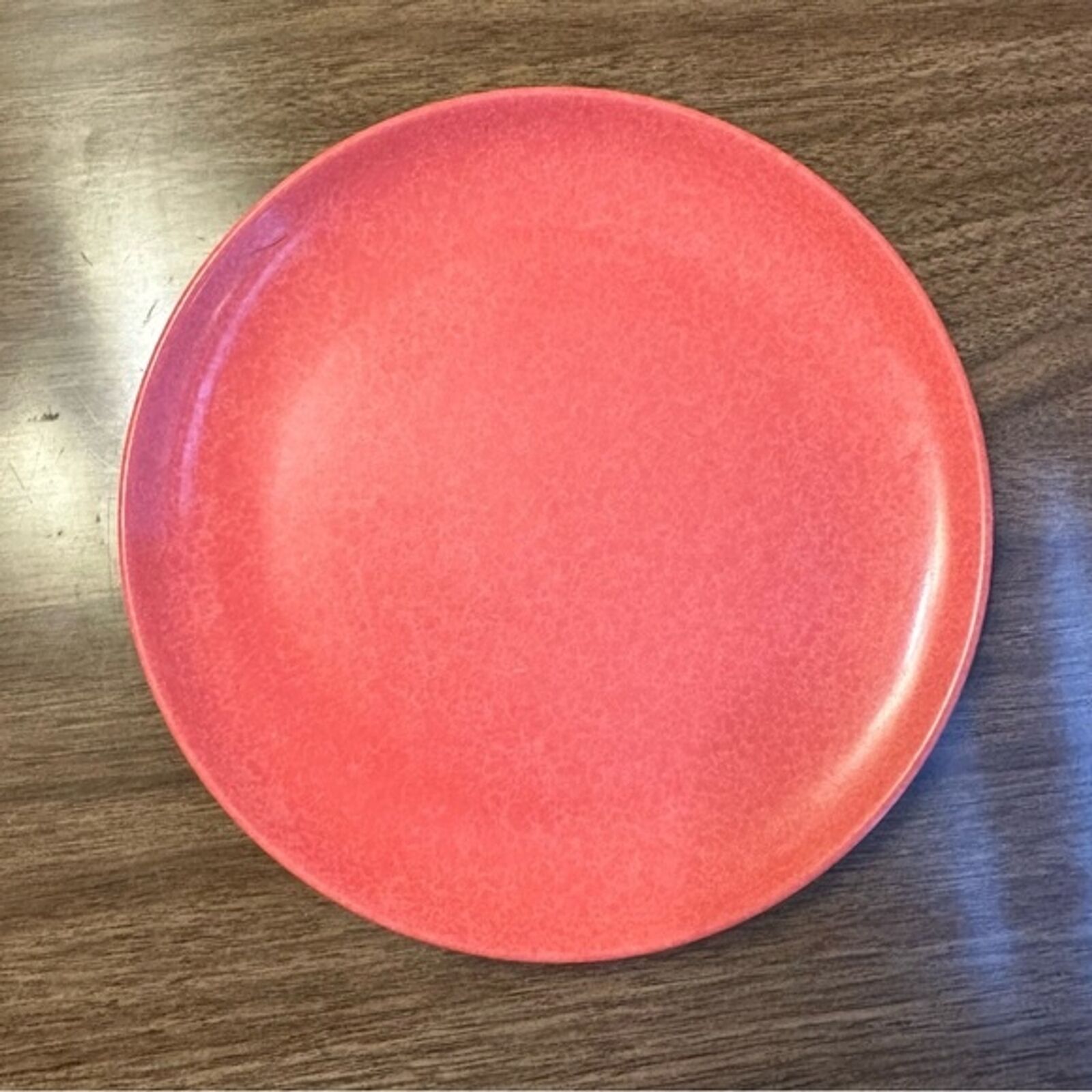 Vintage 7” Branchell / Royale Color Flyte Melmac Plate ~ Dark Pink