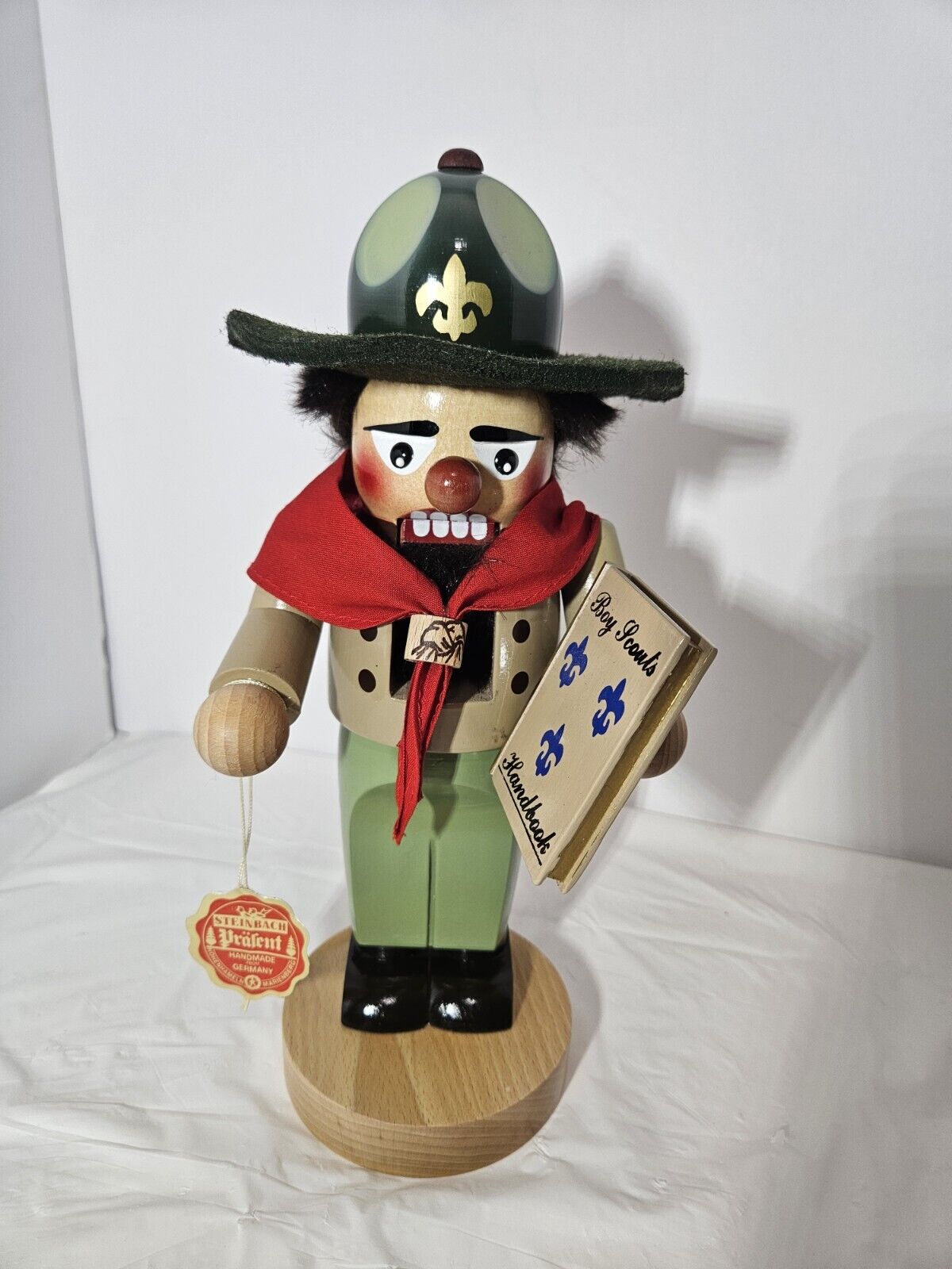 Steinbach Original Wooden Nutcracker German Chubby Boy Scout 11”H
