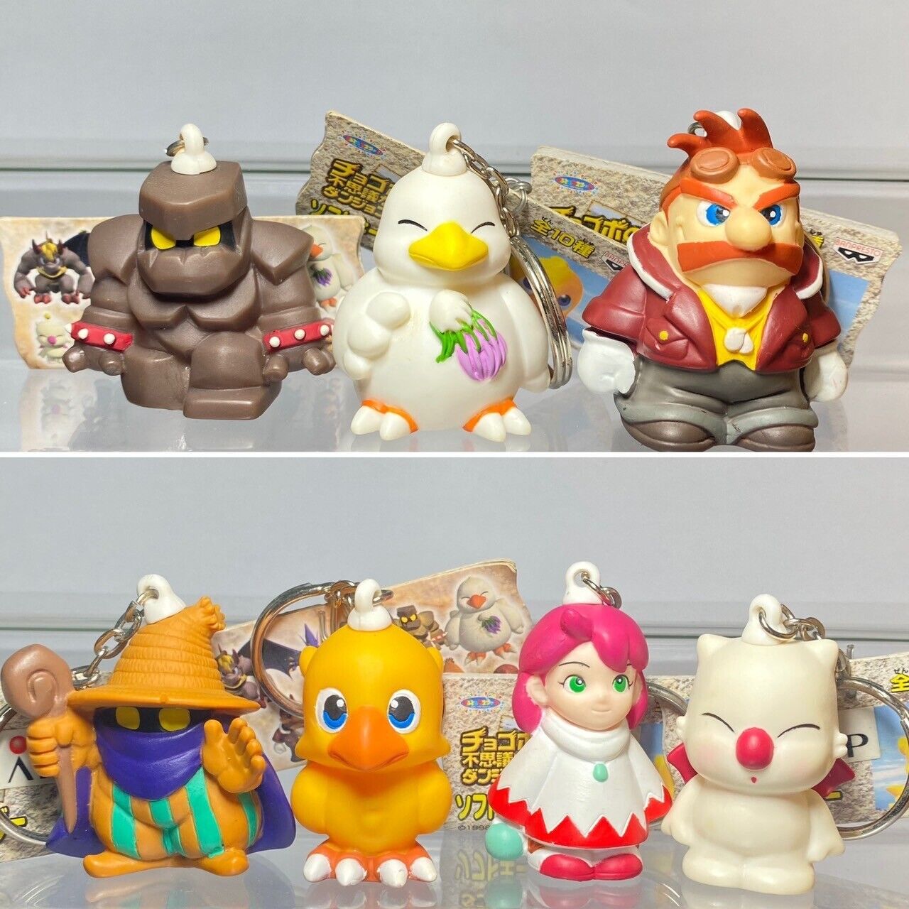 Set Chocobo(7 pcs)Final Fantasy BP Keychain Collection Figure Toy Japan.