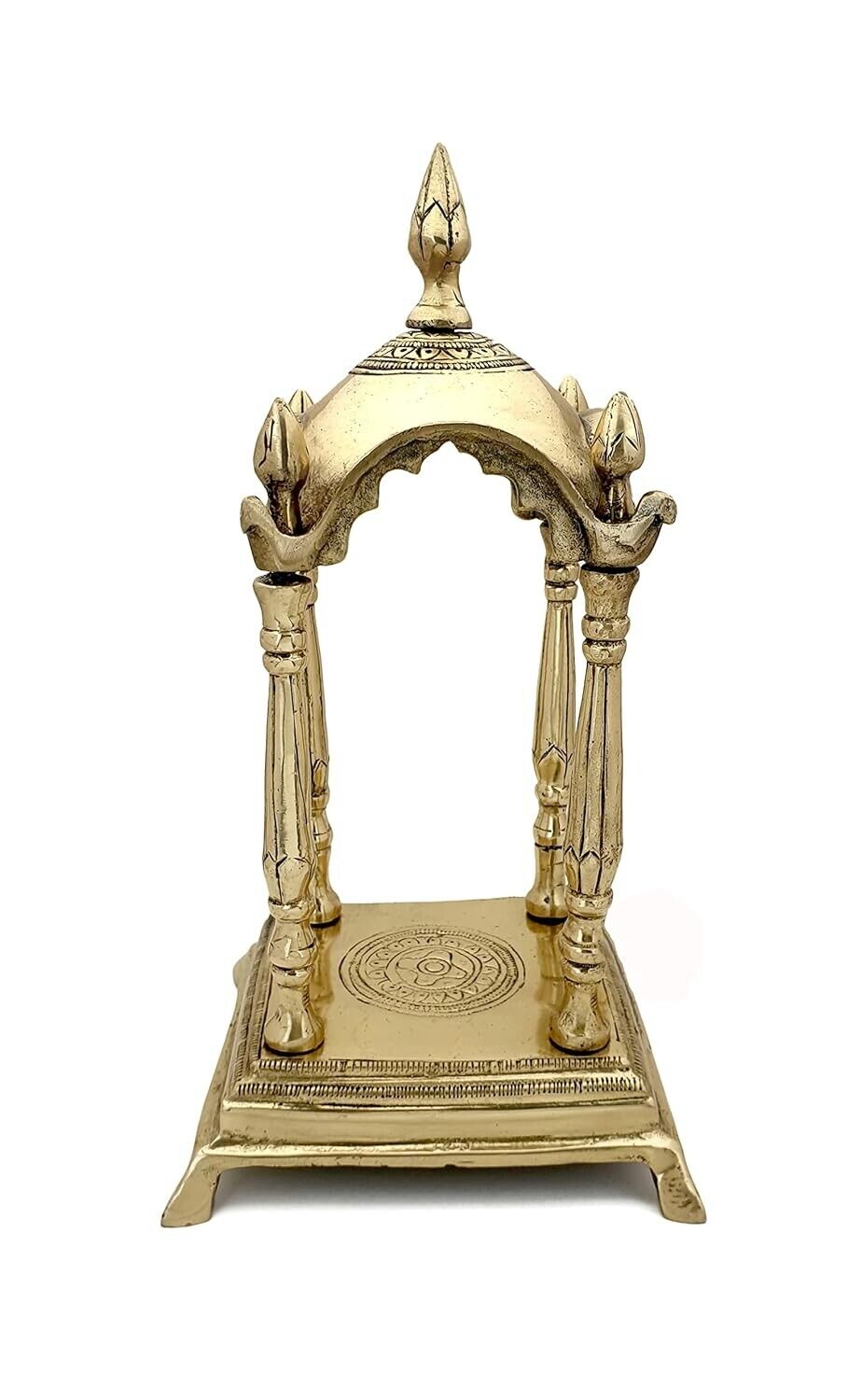 Handcrafted Antique Brass Hindu Temple For Worship Mandir For Pooja Home Decor