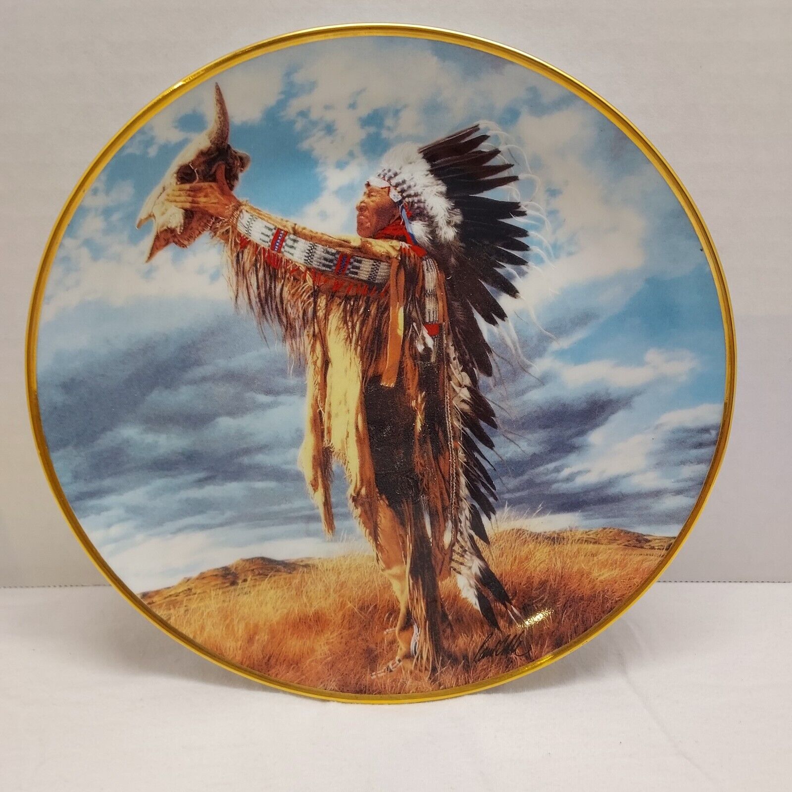 Prayer To The Great Spirit American Indian Heritage Museum Plate By Paul Calle