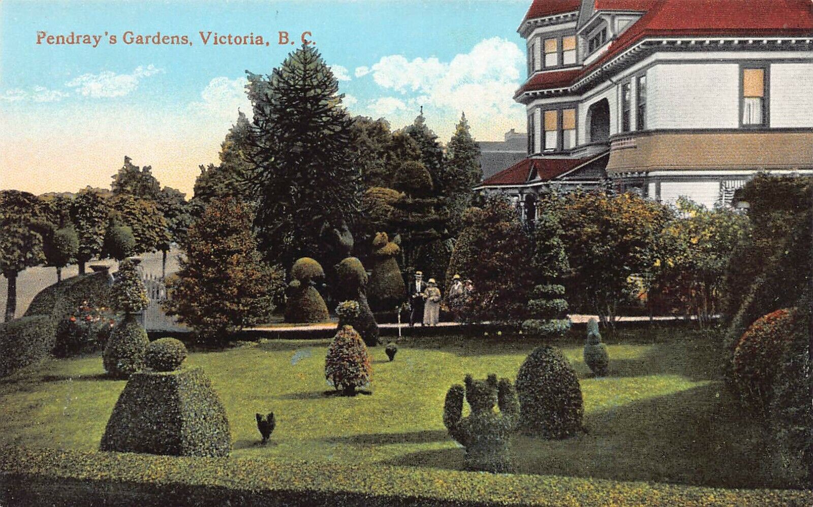 Fendray's Gardens, Victoria, British Columbia, Canada., Early Postcard, Unused