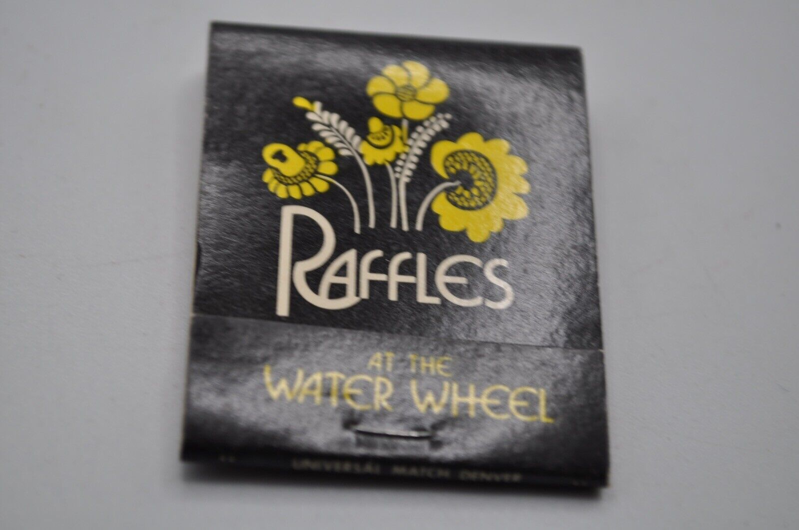 Vintage Matchbook Raffles at the Water Wheel Denver Colorado