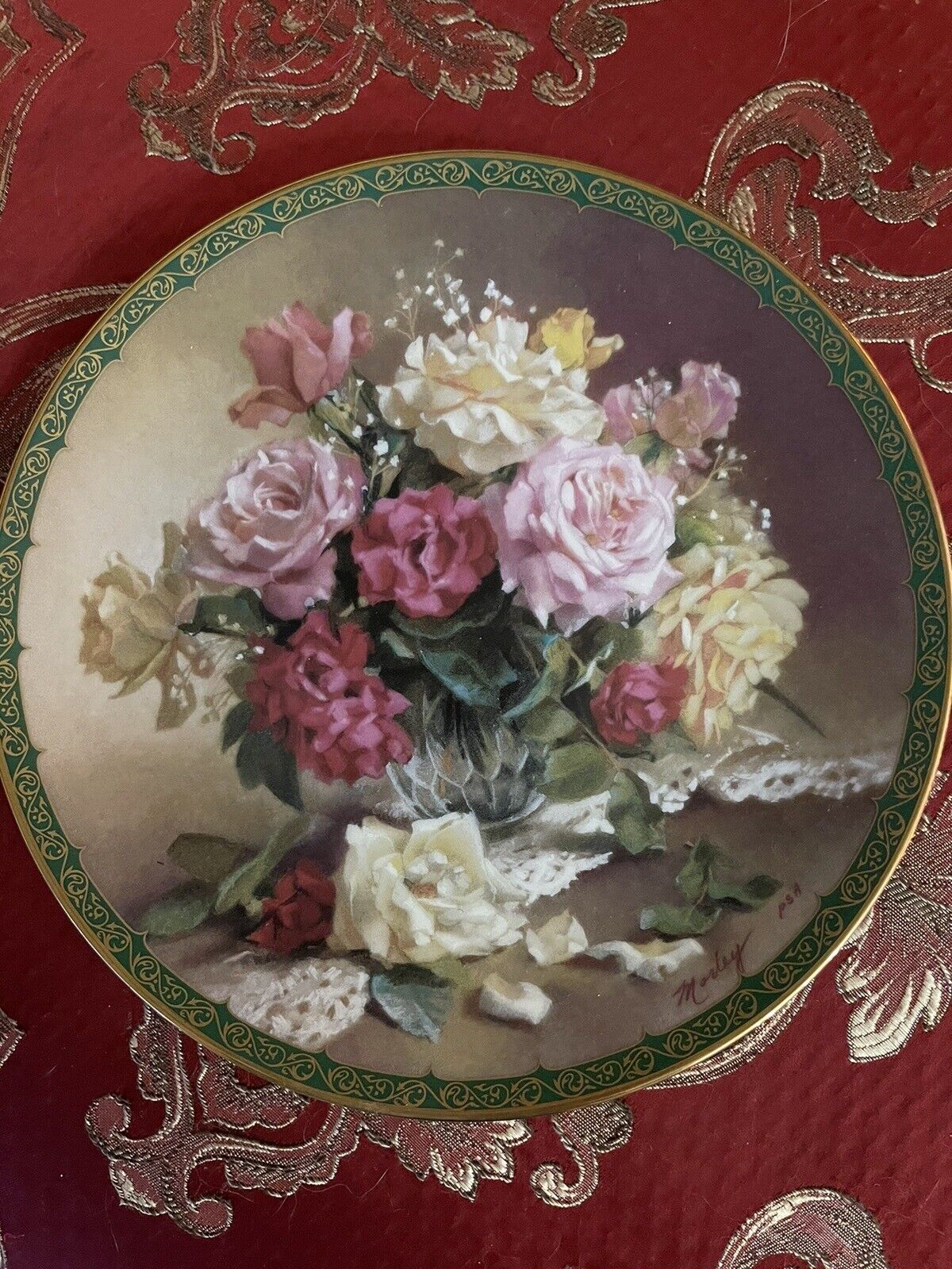 Victorian beauty collectible plates