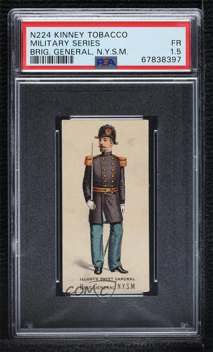 1887 Kinney Tobacco Sweet Caporal Military and Naval Uniforms N224 PSA 1.5 0f9x