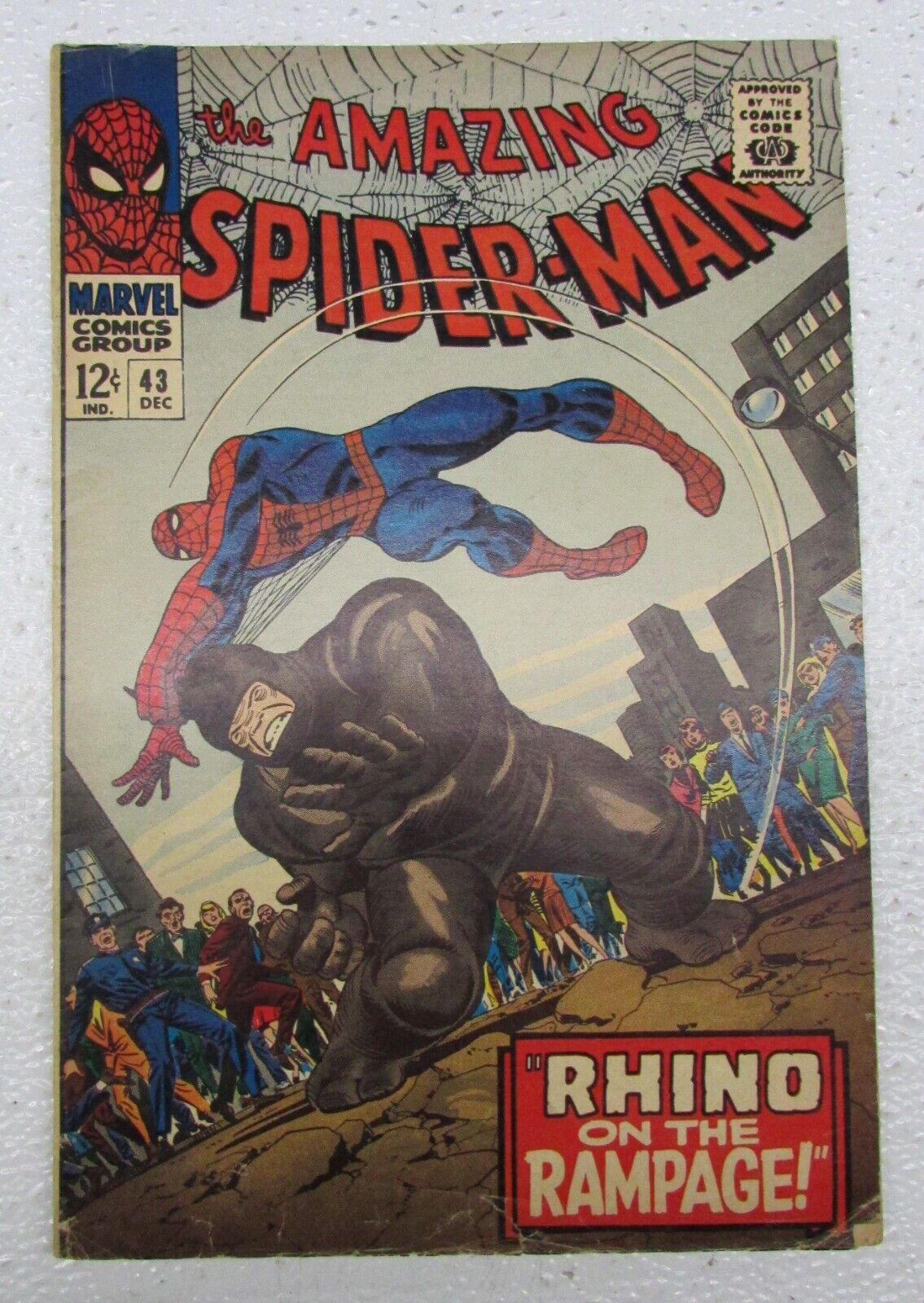 Vintage Marvel Comics Amazing Spider-Man DEC #43 1966 1st full app. Mary Jane