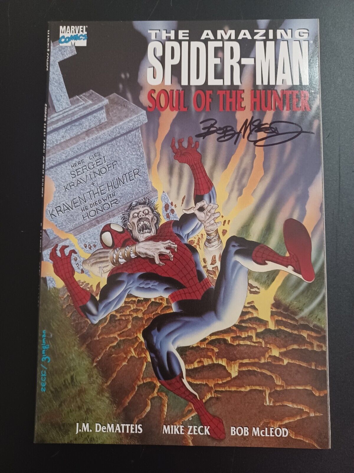 Amazing Spider-Man Soul Of The Hunter Signed By Bob Mcleod