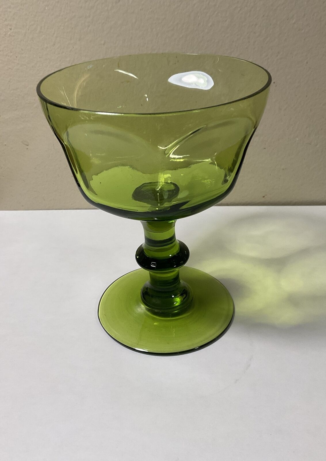 Vintage Lenox Antique Jade Green Champagne Sherbet Glass 314735