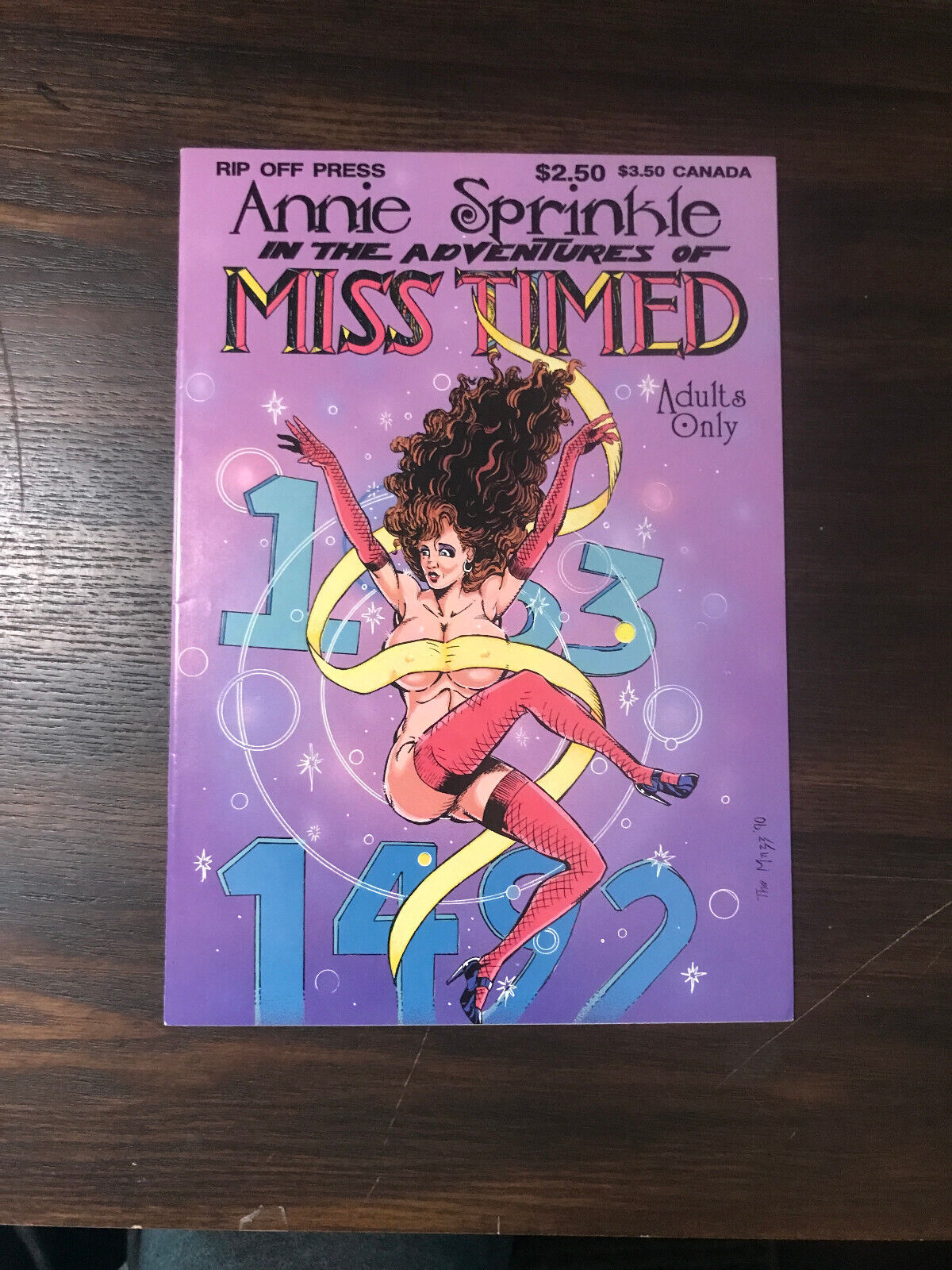 Annie Sprinkle Adventures of Miss Timed #1 & #2 NM 1990-91 Rip Off Press