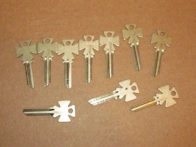 Lot of 10 Cross Head Key Blank Firehouse Keyblank Reproduction