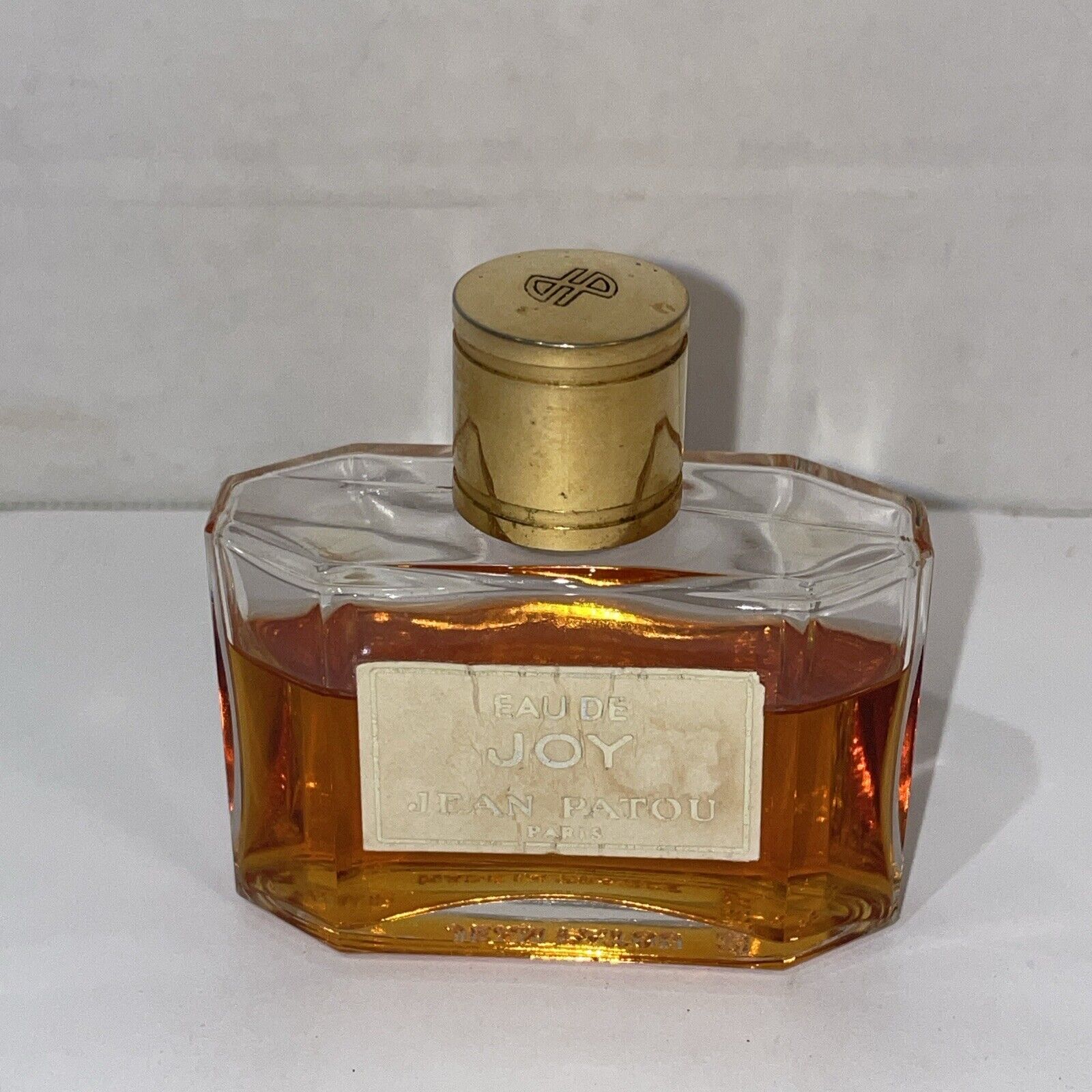 Eau de JOY Jean Patou Paris Perfume Vintage 70s Rare Partially Full