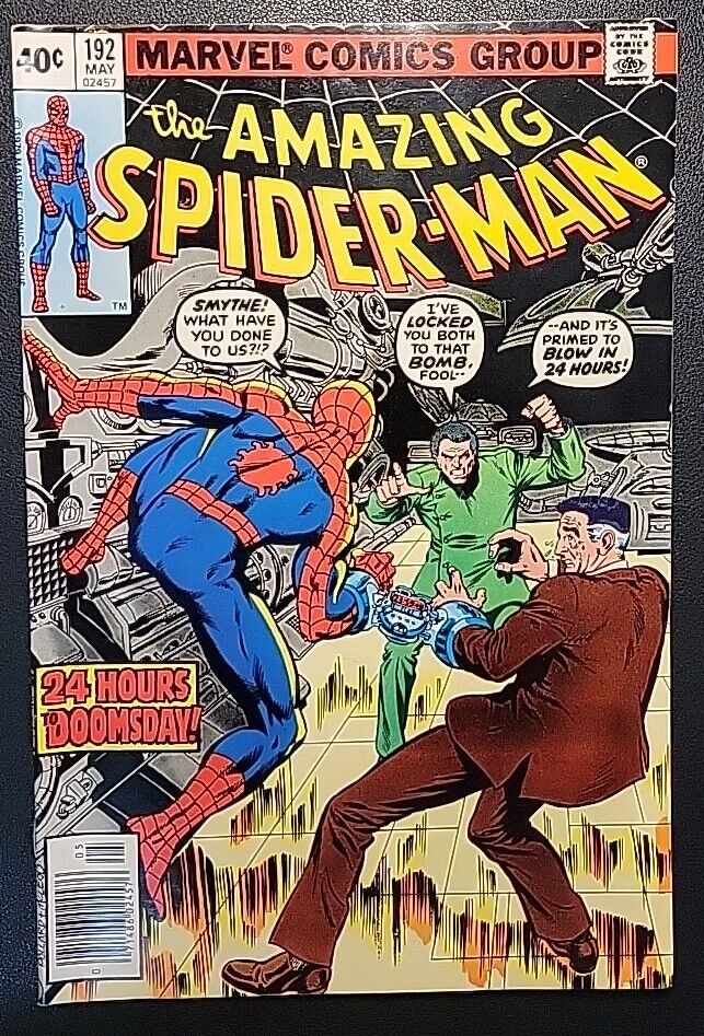 🔥 AMAZING SPIDER-MAN #192 -🔑 2nd HUMAN FLY APPEARANCE 🔥 VF+ 1979