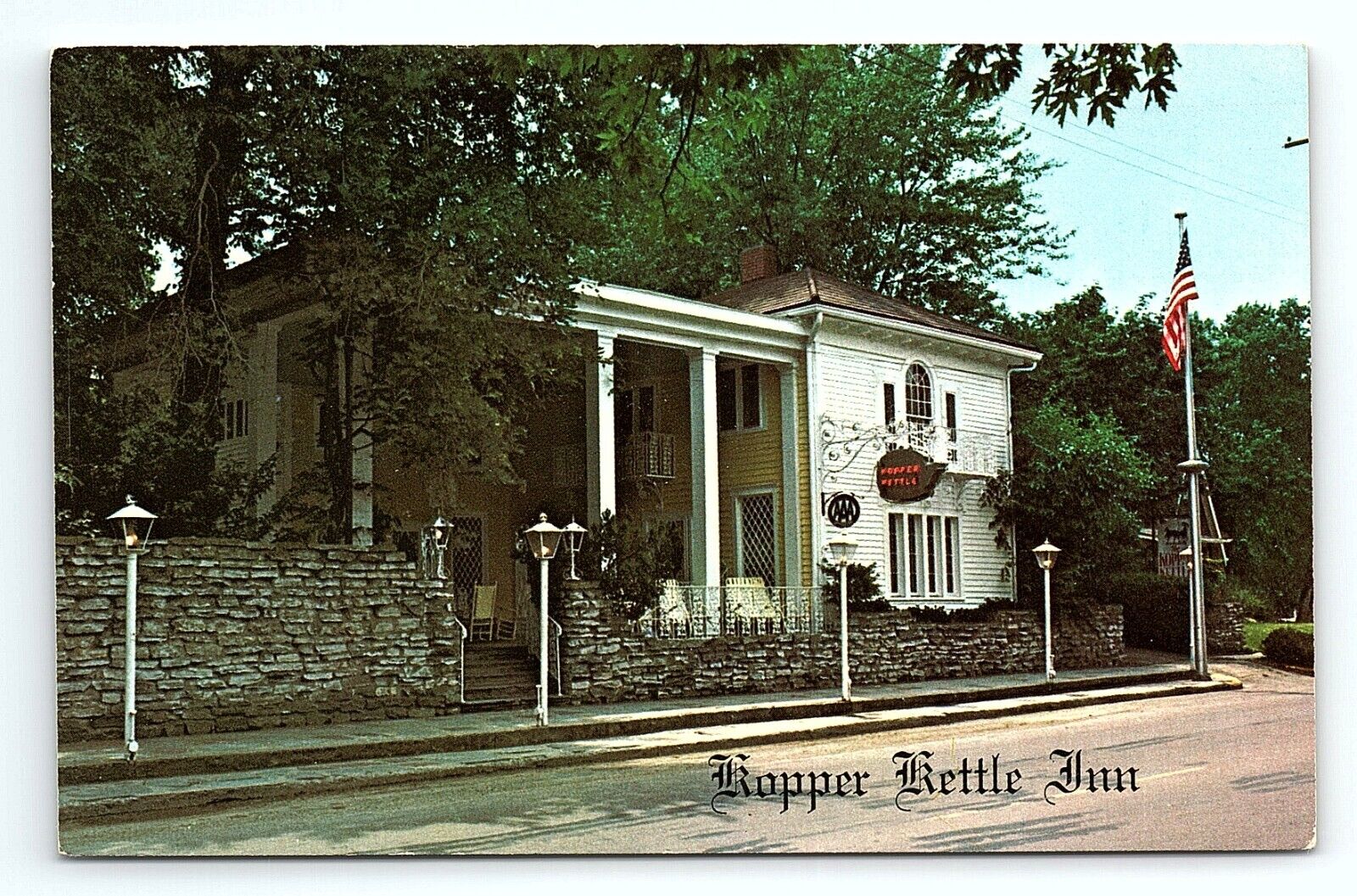 Kopper Kettle Inn Morristown Indiana Vintage Postcard