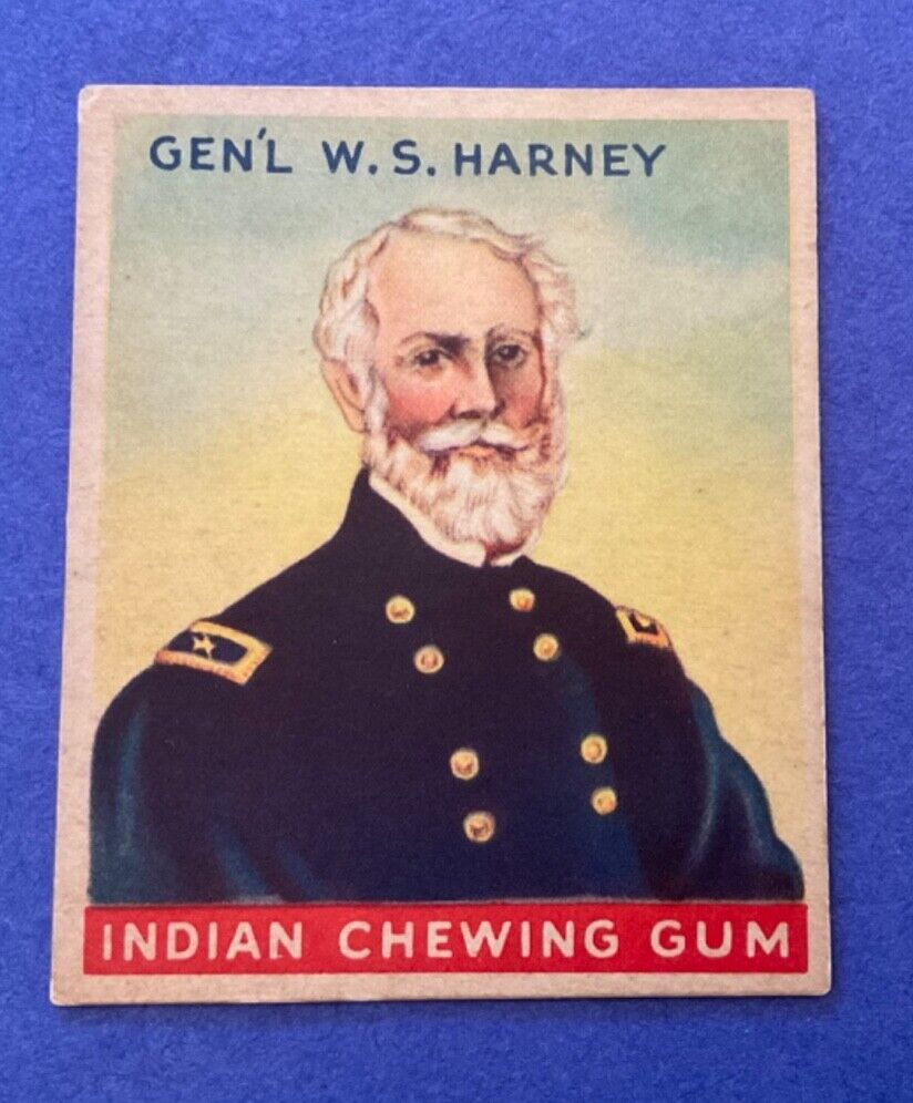 1933 Indian Gum #111 General Wm. S. Harney  Series of 192  Centered  R73