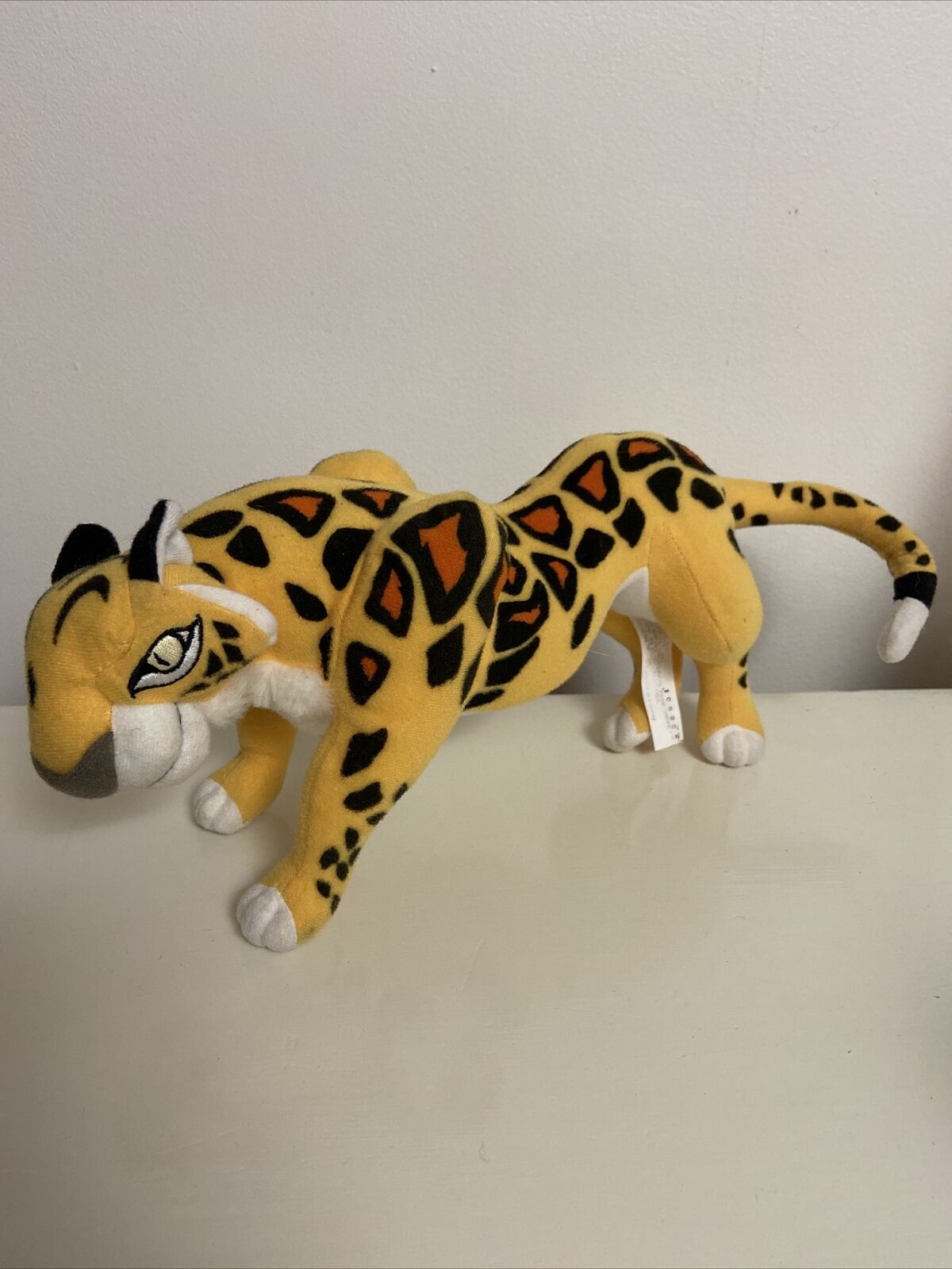 RARE Tarzan Vintage Mattel Arco Toys Disney  SABOR Leopard Cheetah Plush 11\