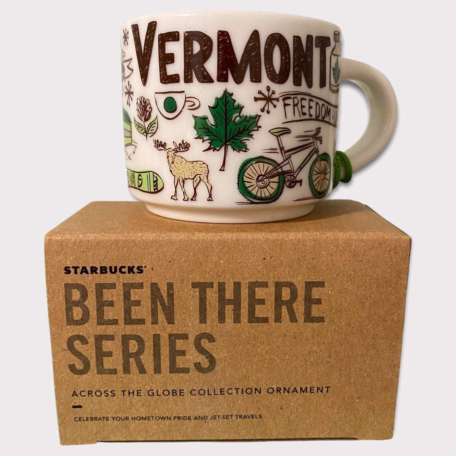 Starbucks Been There Series 2oz Ornament Mug - Vermont VT