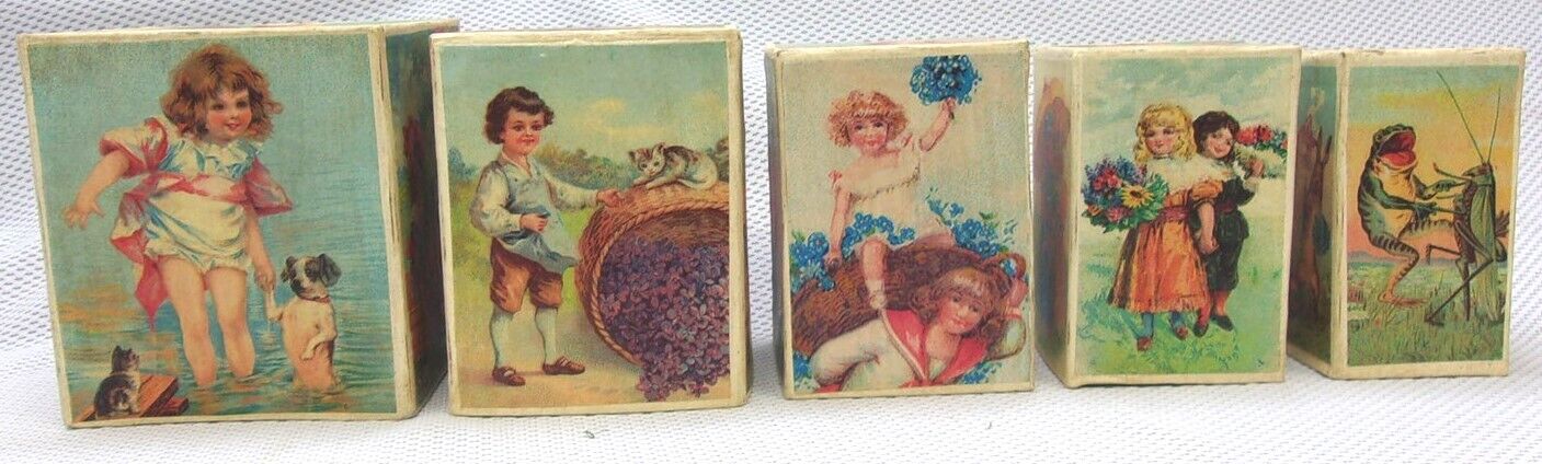 Bethany Lowe Set of 5 EASTER Nesting Boxes by Bruce Elsass, Victorian Images