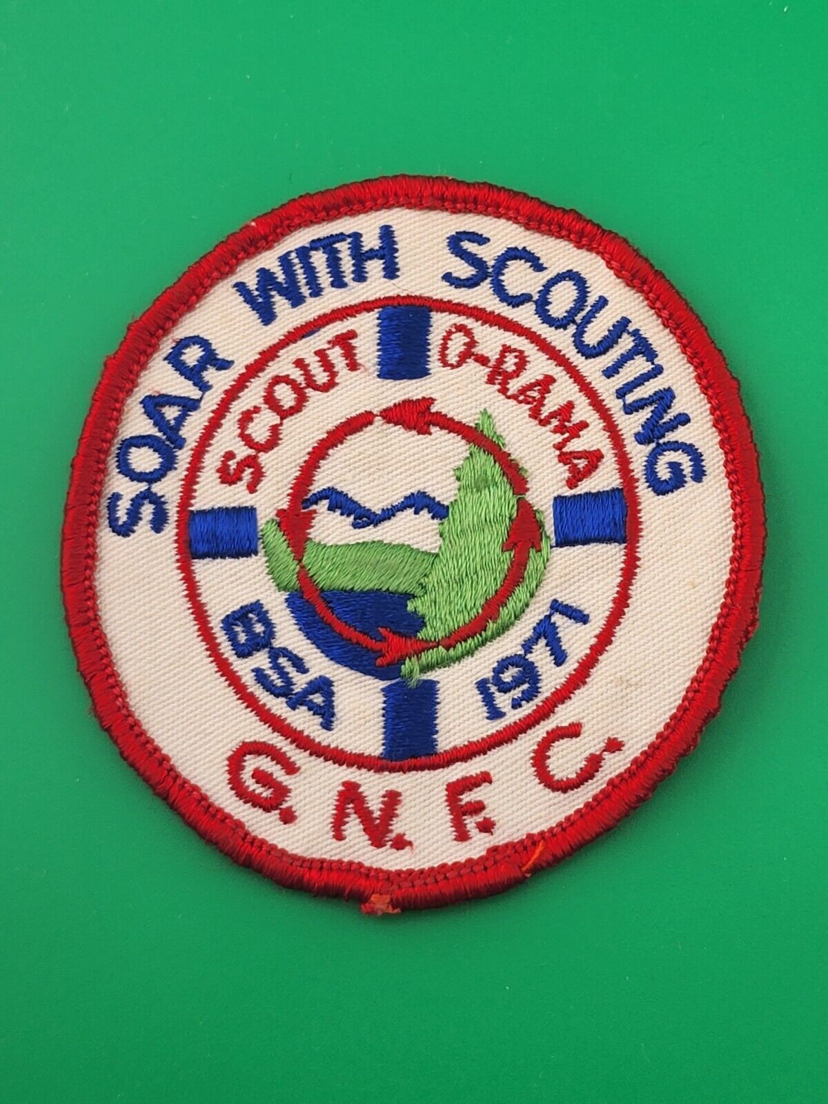 Soar With Scouting G.N.F.C. Scout-O-Rama BSA 1971Patch Boy Scouts Of America