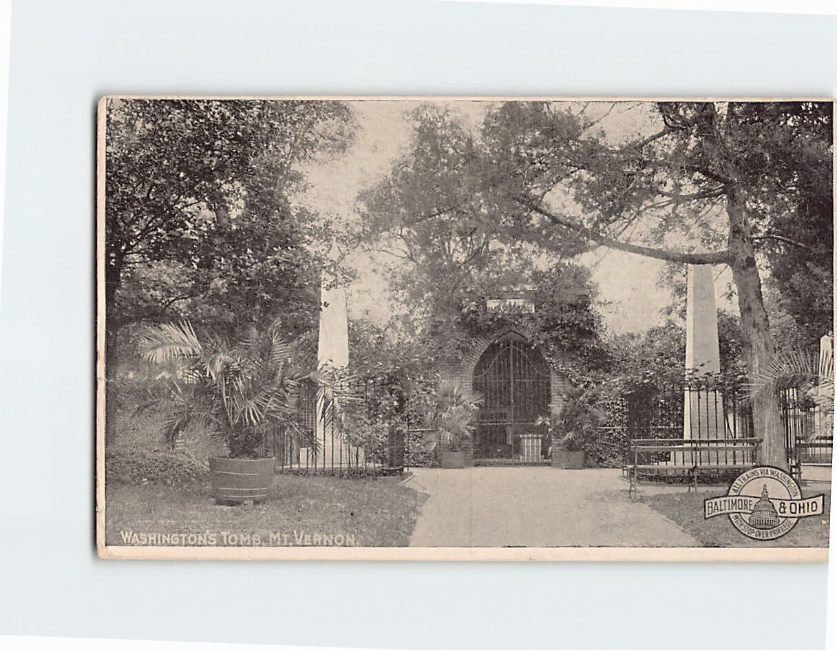Postcard Washington\'s Tomb Mt. Vernon Virginia USA