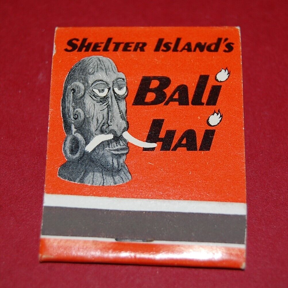 Bali Hai in San Diego, CA Tiki & Polynesian Pop Vintage Full Unstruck Matchbook