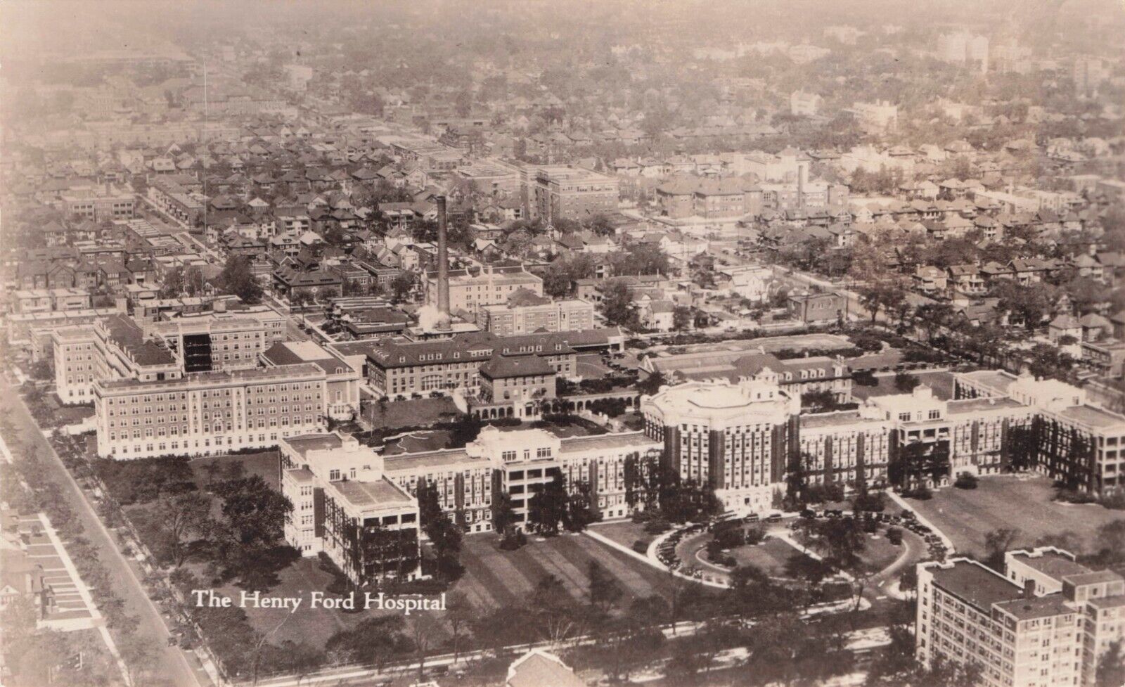 Detroit MI Michigan Henry Ford Hospital RPPC Vintage Postcard