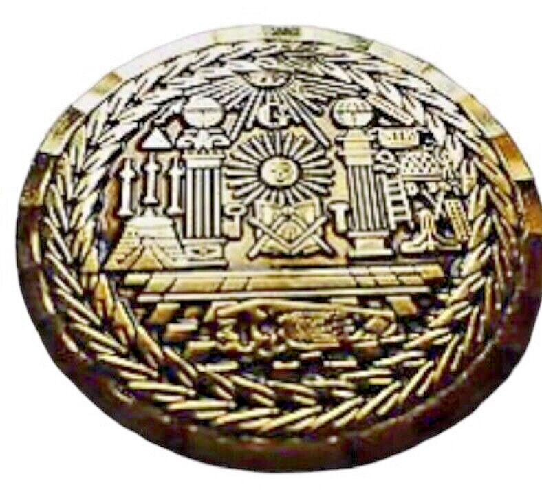 Masonic Lodge  Master Mason Commemorative Electro gold plated Freemason Coin