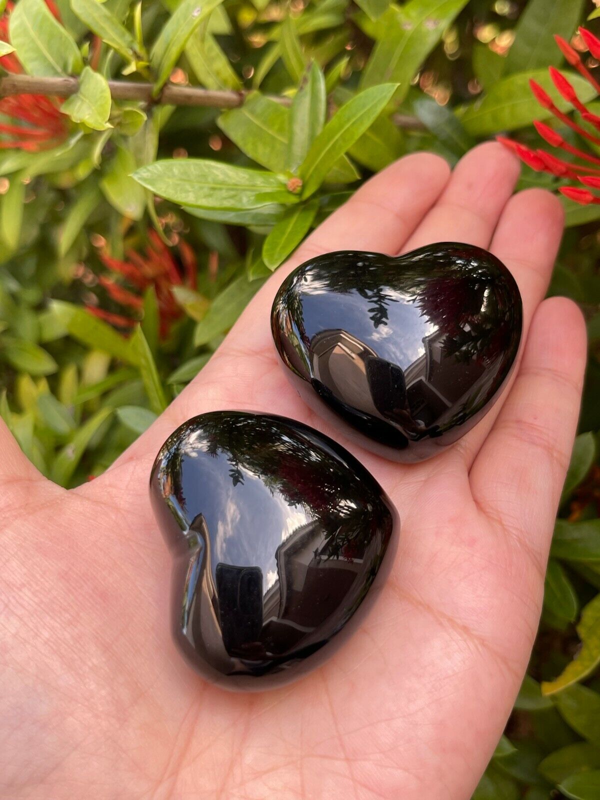 Large Black Obsidian Heart, 2\