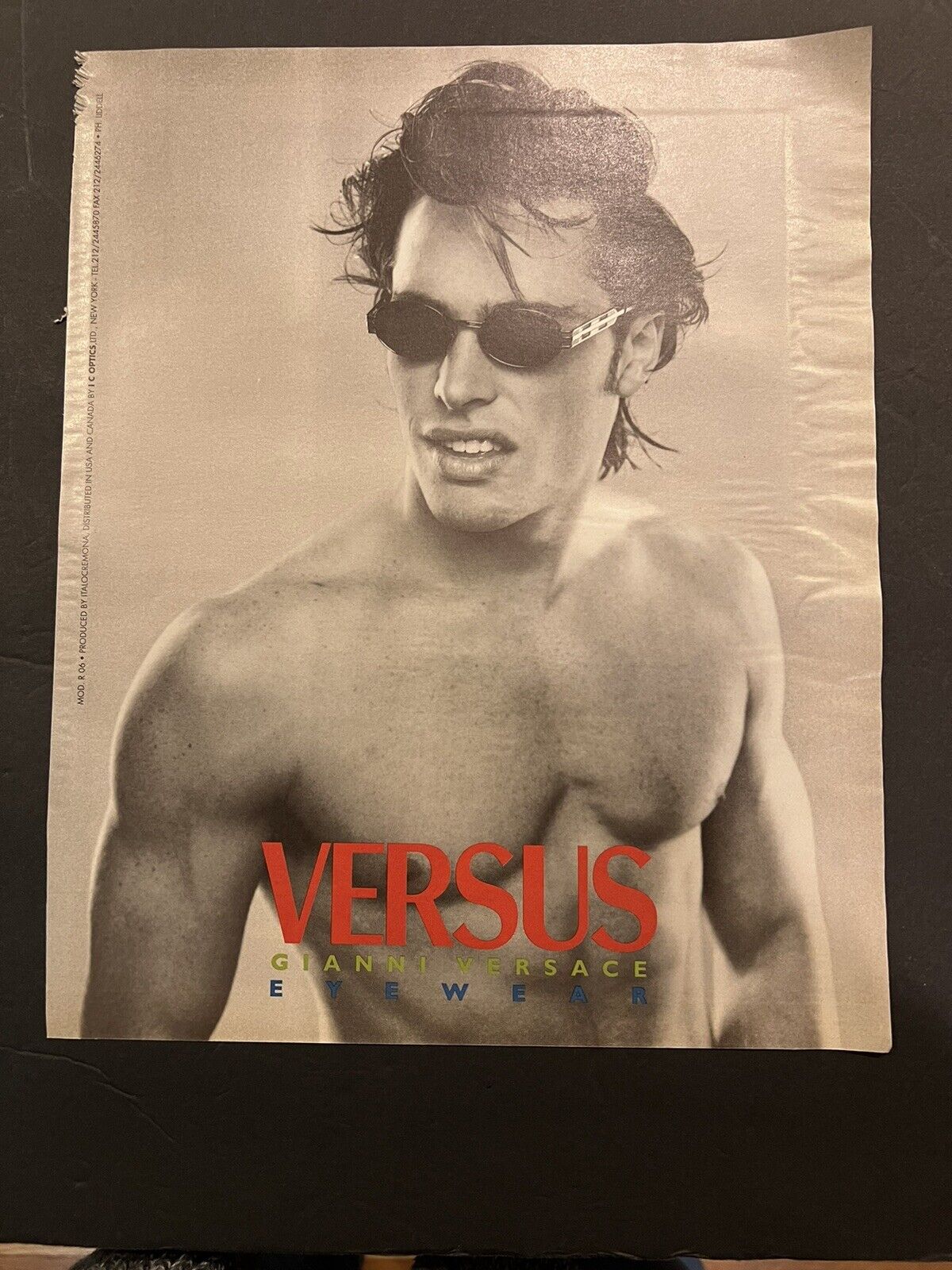 Vtg 1990s Versus Gianni Versace Eyewear AD