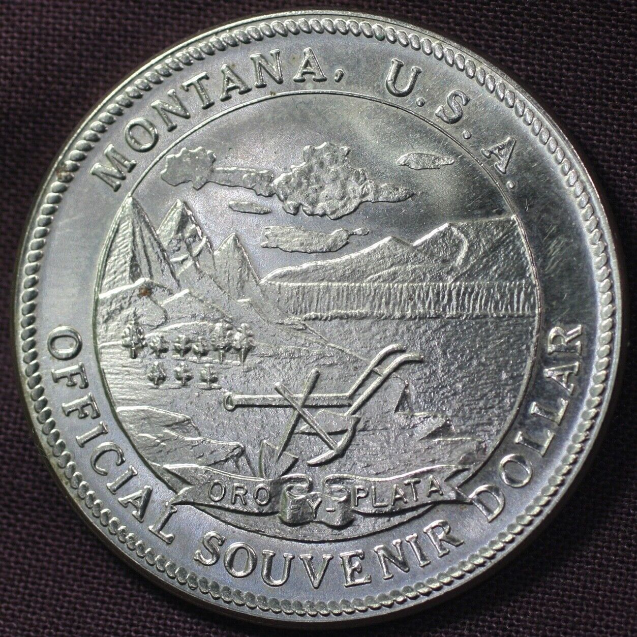 1984 Montana Statehood 75th Anniversary Jubilee Territorial Centennial Medallion