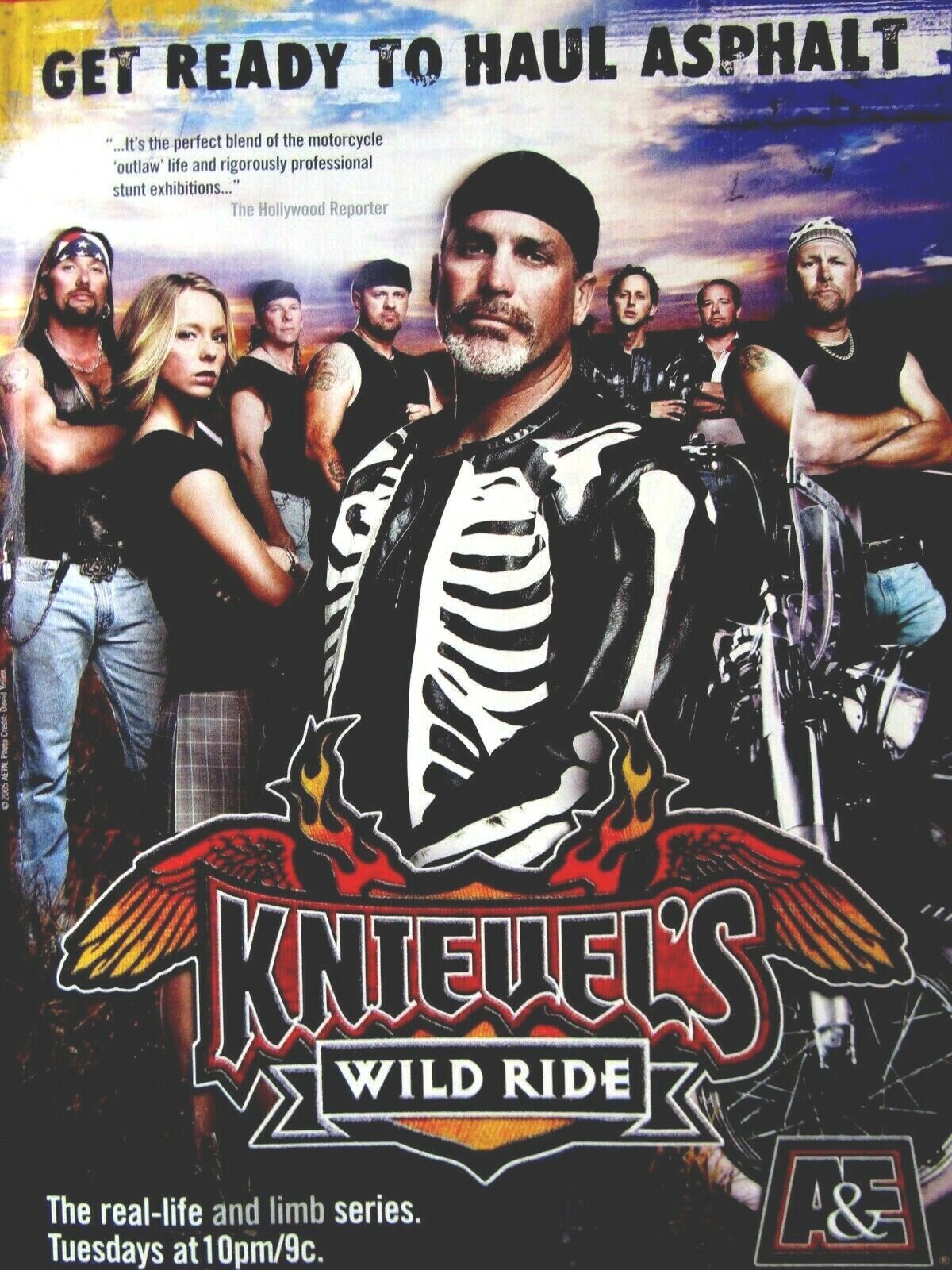 Robbie Knievel 2005 Knievel\'s Wild Ride Haul Asphalt Original Print Ad 8.5 x 11\